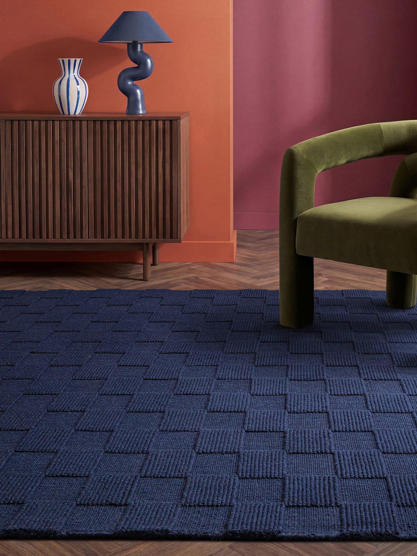 Image 1 of 7 of Asiatic Mercer Rug Cobalt 160 X 230