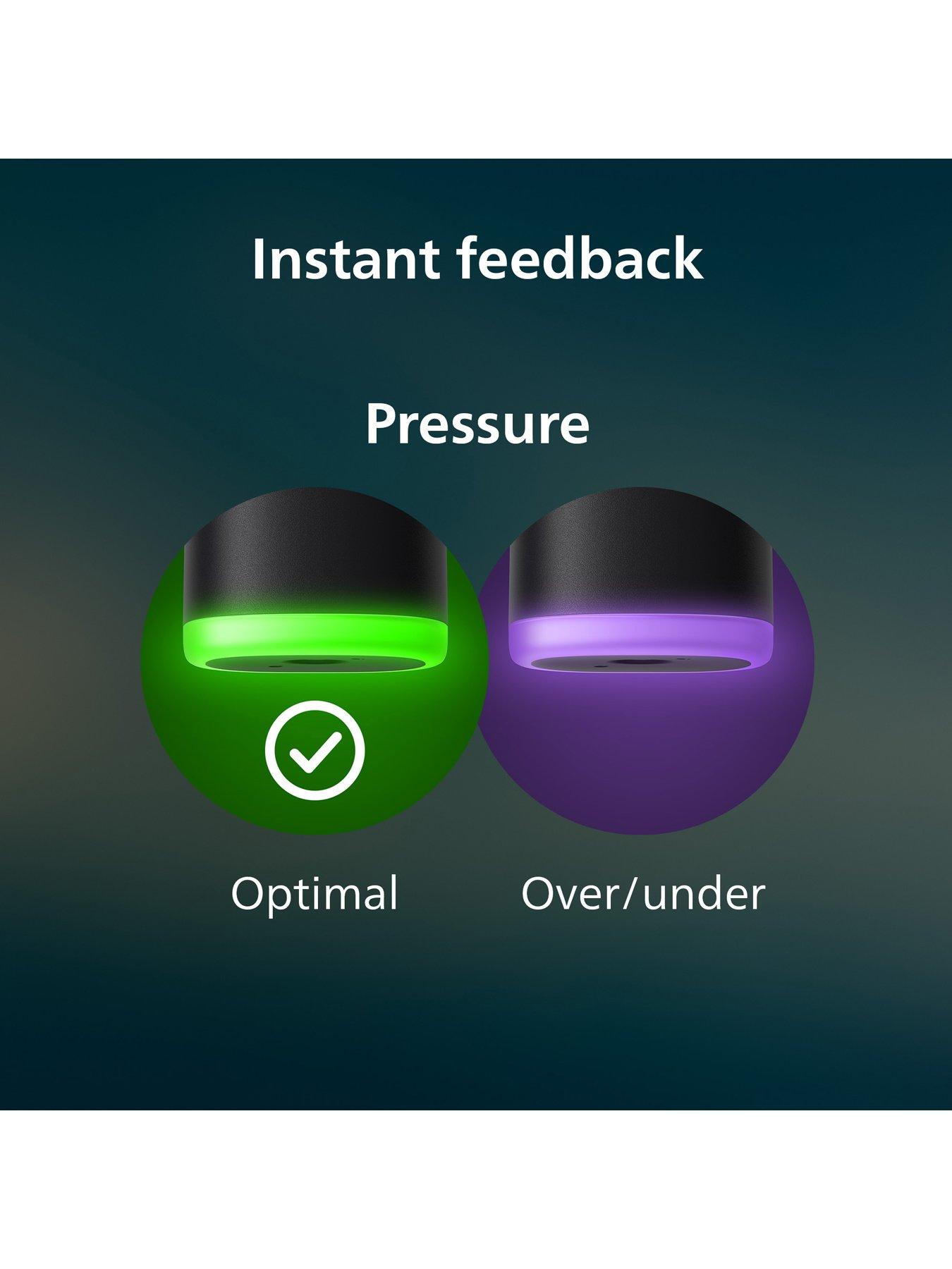 Image 6 of 8 of Philips Sonicare Next-Generation DiamondClean 8000 Electric Toothbrush - with Smart Pressure Feedback, and 15 Settings, Black, HX8311/12