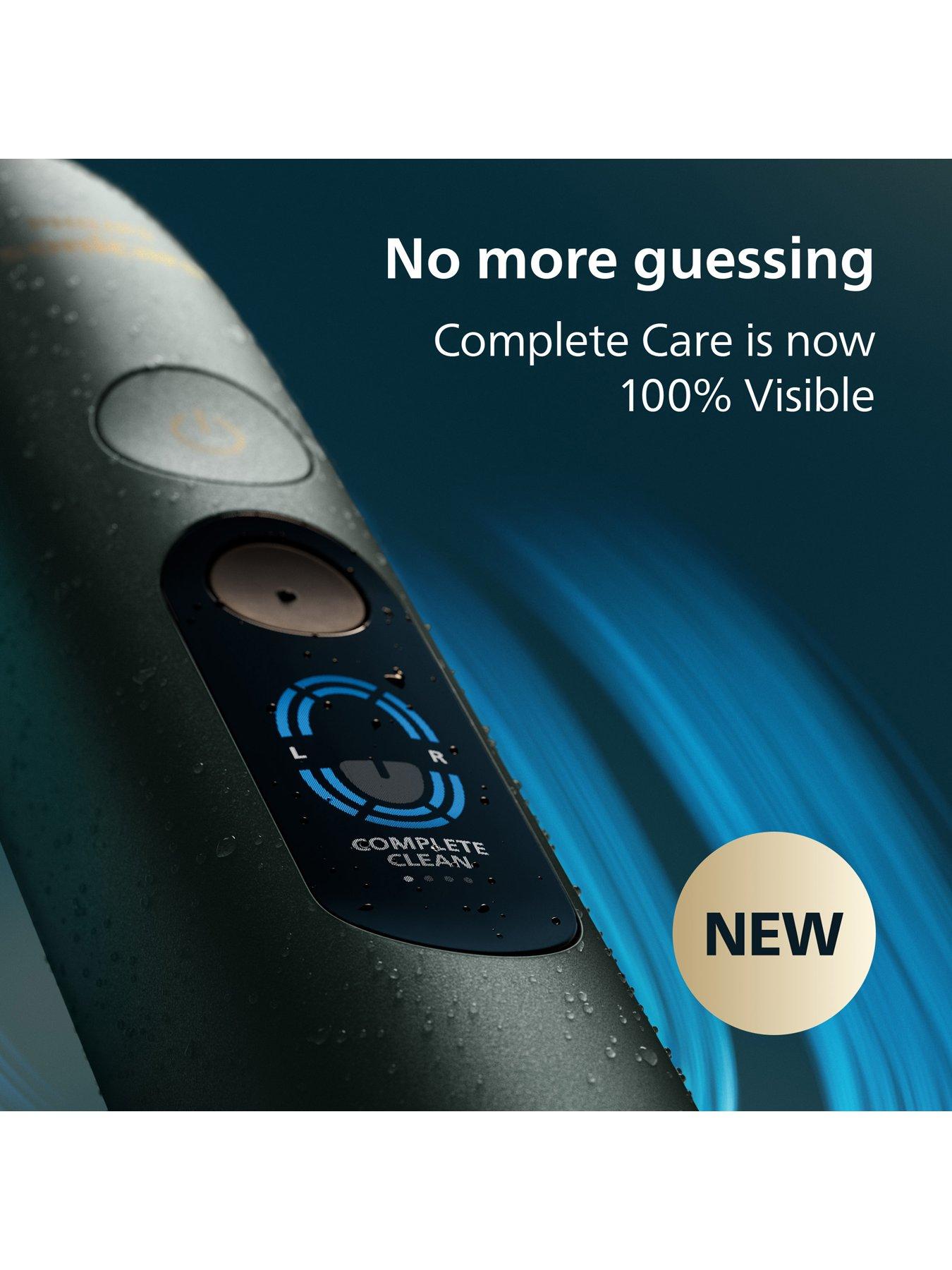 Image 2 of 8 of Philips Sonicare Next-Generation DiamondClean 9000 Electric Toothbrush - Smart Coverage Feedback, Smart Pressure Feedback, 21 Settings, Midnight Green, HX9213/84