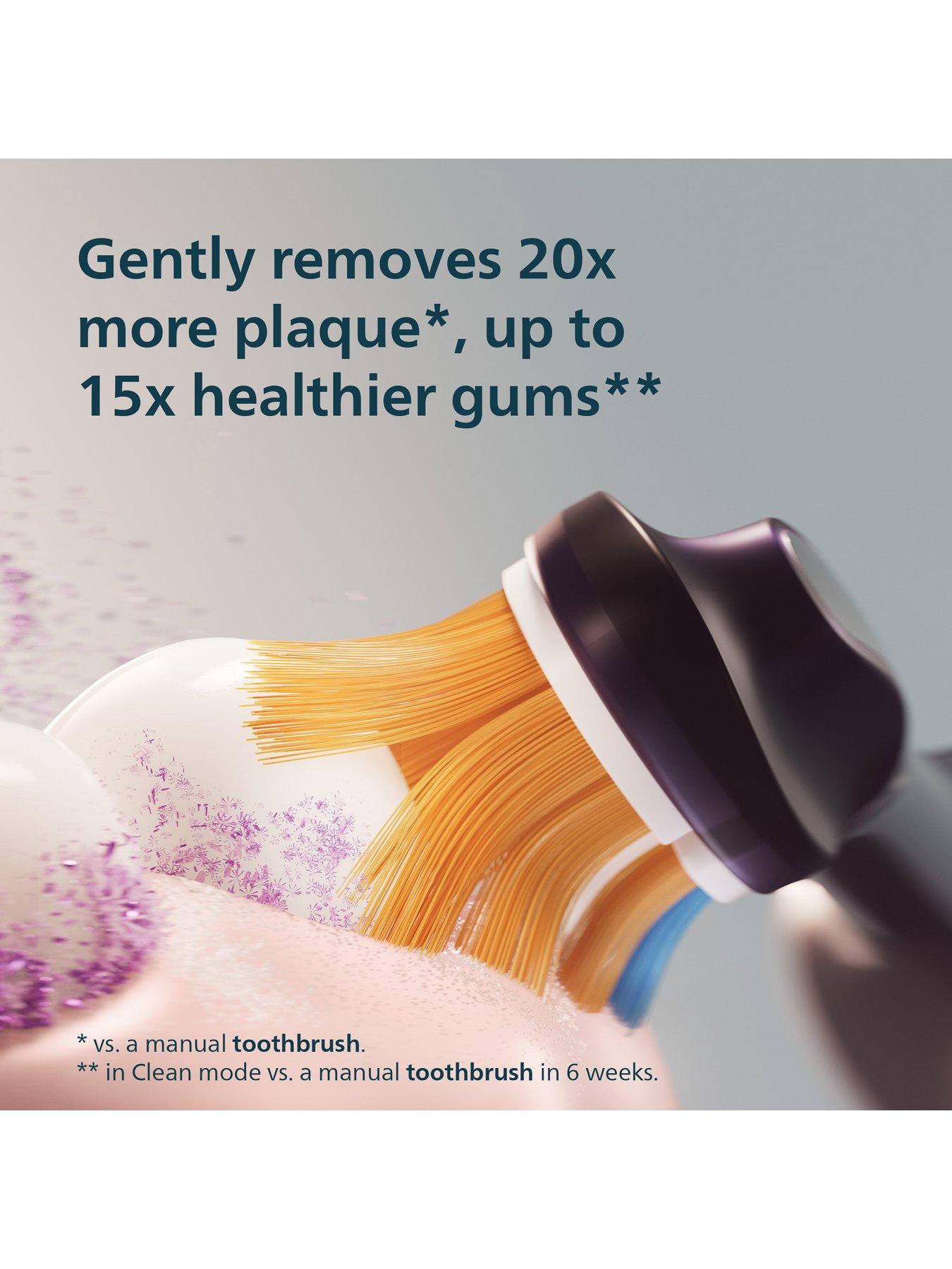 Image 3 of 8 of Philips Sonicare Next-Generation DiamondClean 9000 Electric Toothbrush - Smart Coverage Feedback, Smart Pressure Feedback, 21 Settings, Midnight Green, HX9213/84