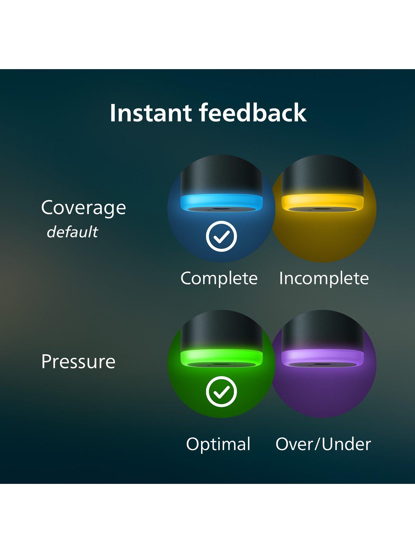 Image 7 of 8 of Philips Sonicare Next-Generation DiamondClean 9000 Electric Toothbrush - Smart Coverage Feedback, Smart Pressure Feedback, 21 Settings, Midnight Green, HX9213/84