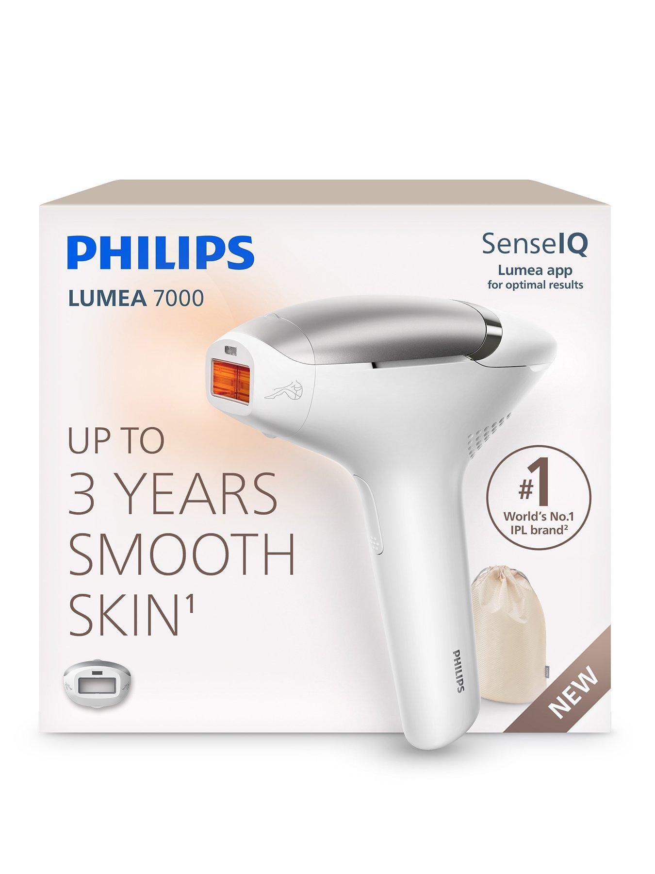 Philips Lumea 7000 IPL Hair Removal Device - Long-lasting Salon-like Laser Hair Removal Alternative, Easy Home Use, Medical Grade Safety, Attachment for Body  &  Legs, BRI871/02