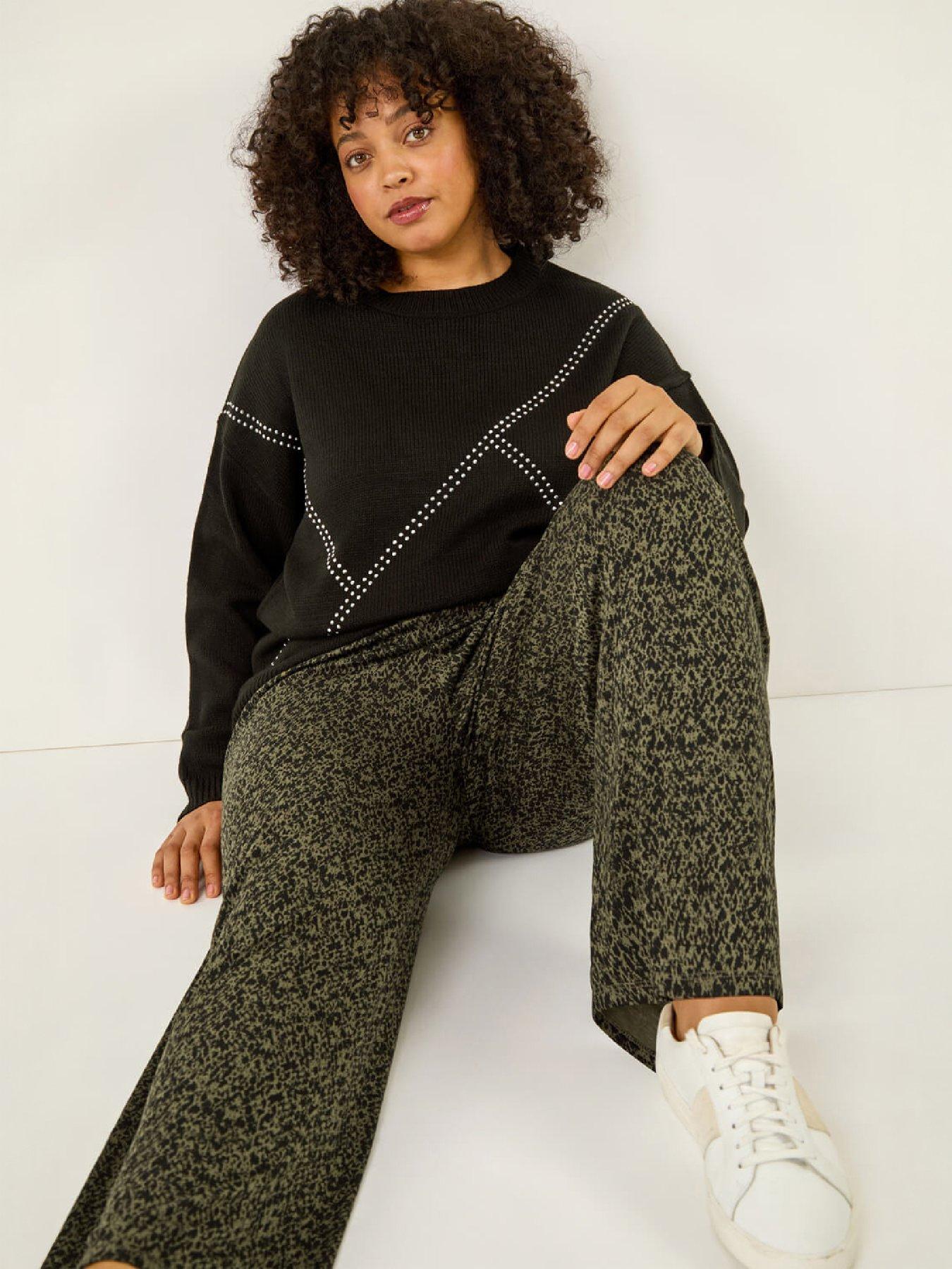 Roman Curve Paisley Wide Leg Culottes