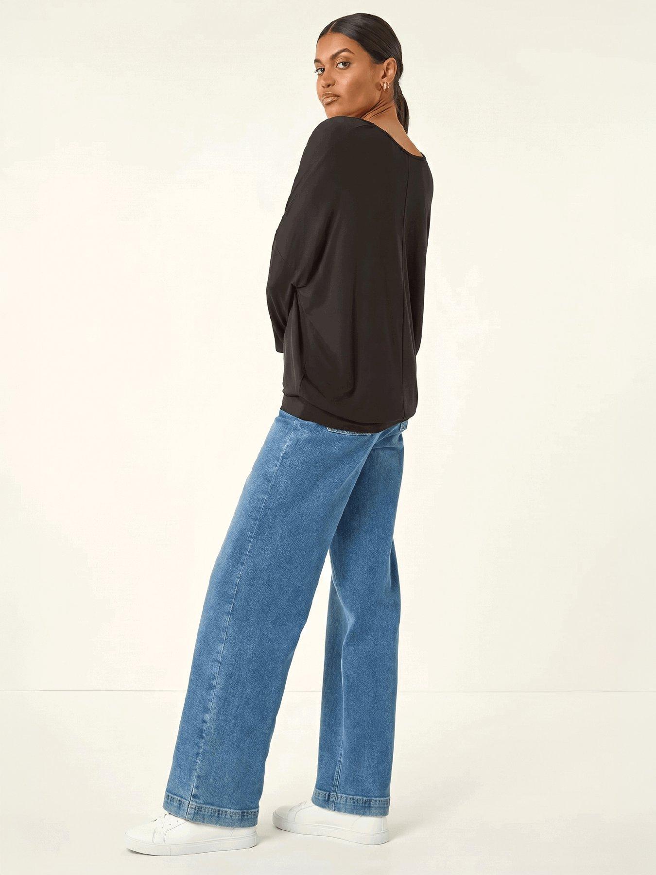 Roman V-neck Jersey Stretch T-shirt