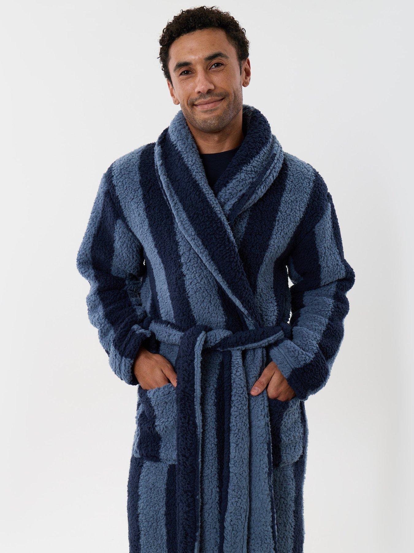 Image 3 of 5 of Threadbare Mens Robe Hye - Navy