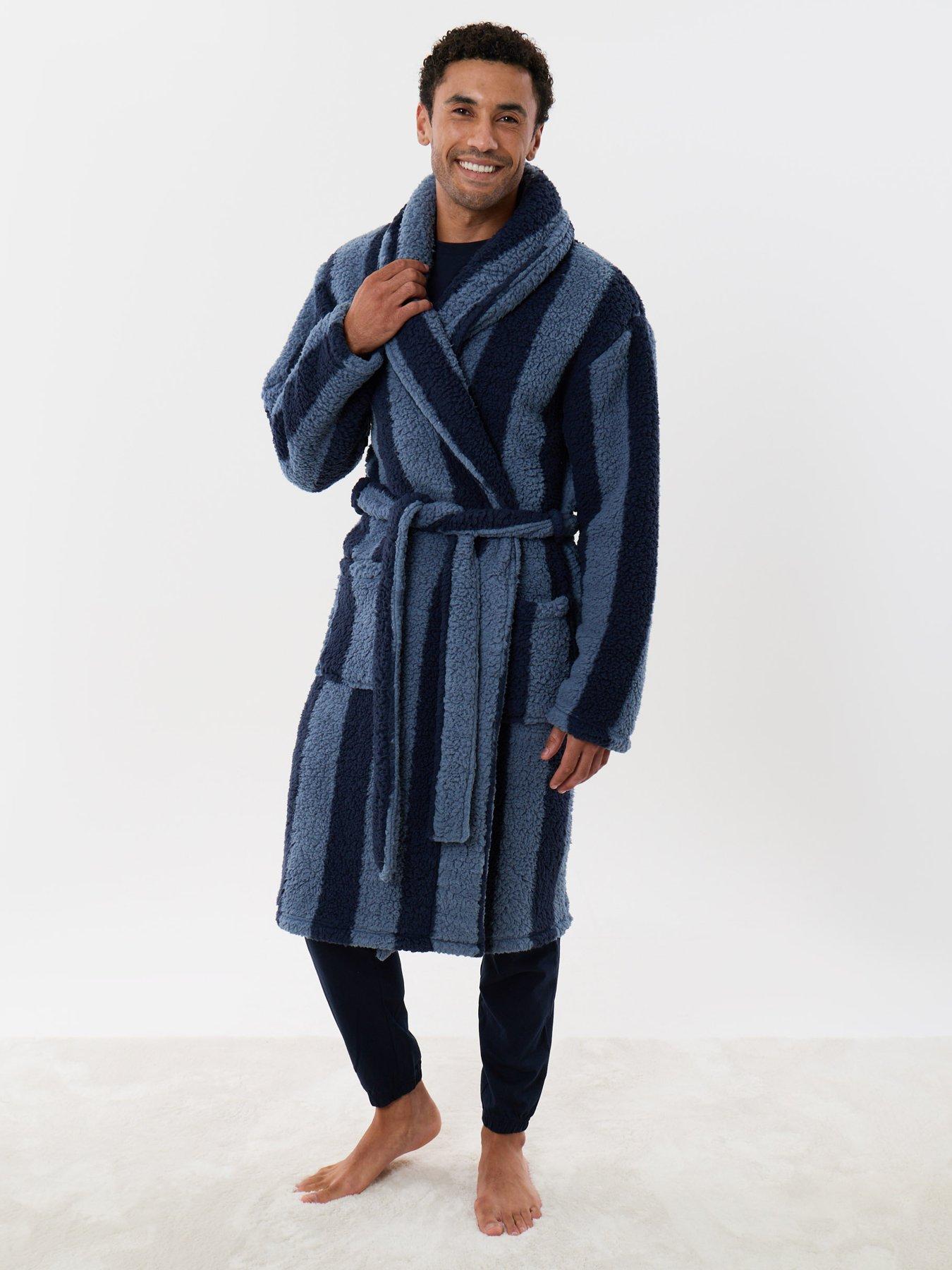 Image 4 of 5 of Threadbare Mens Robe Hye - Navy