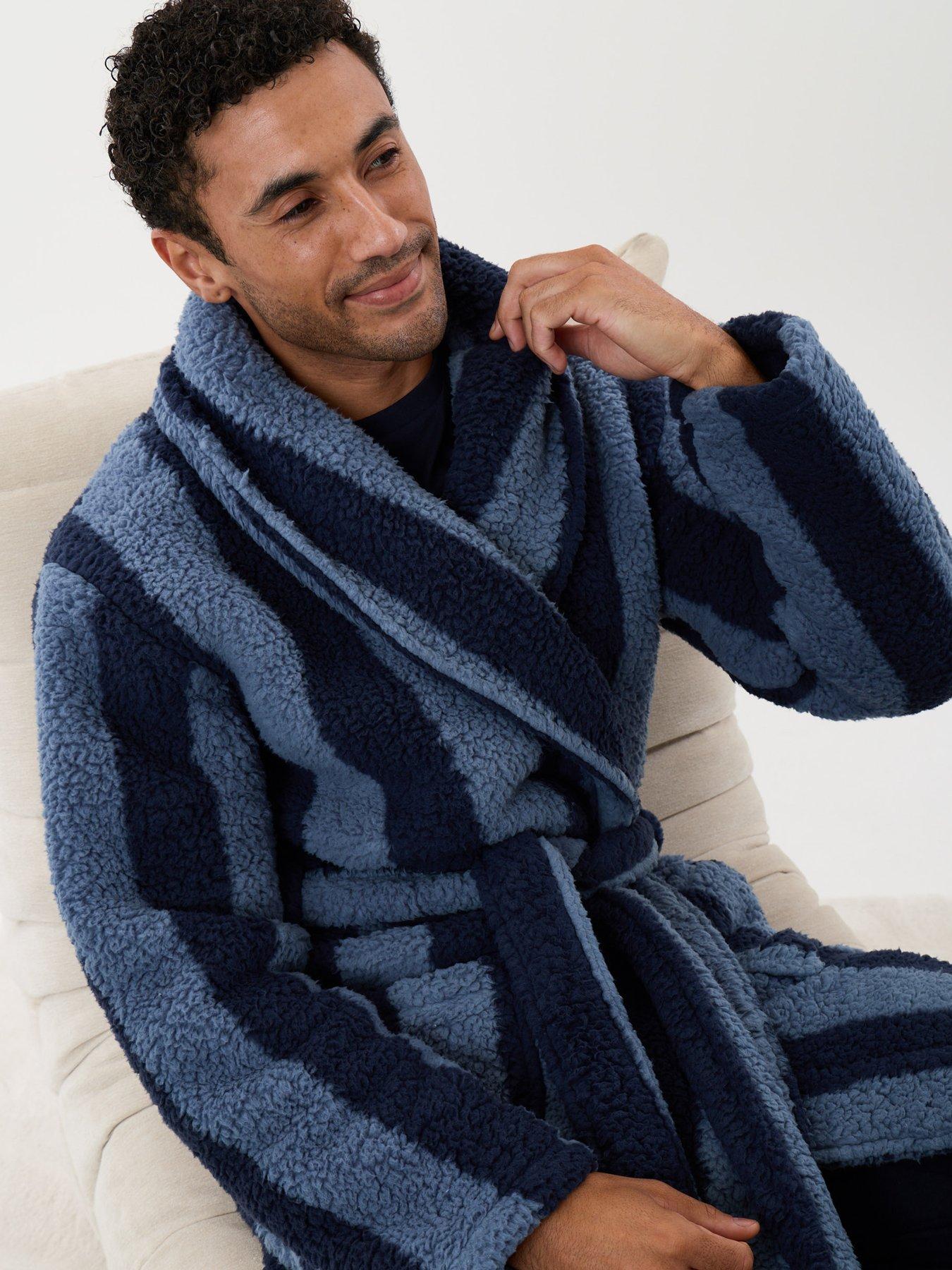 Image 5 of 5 of Threadbare Mens Robe Hye - Navy