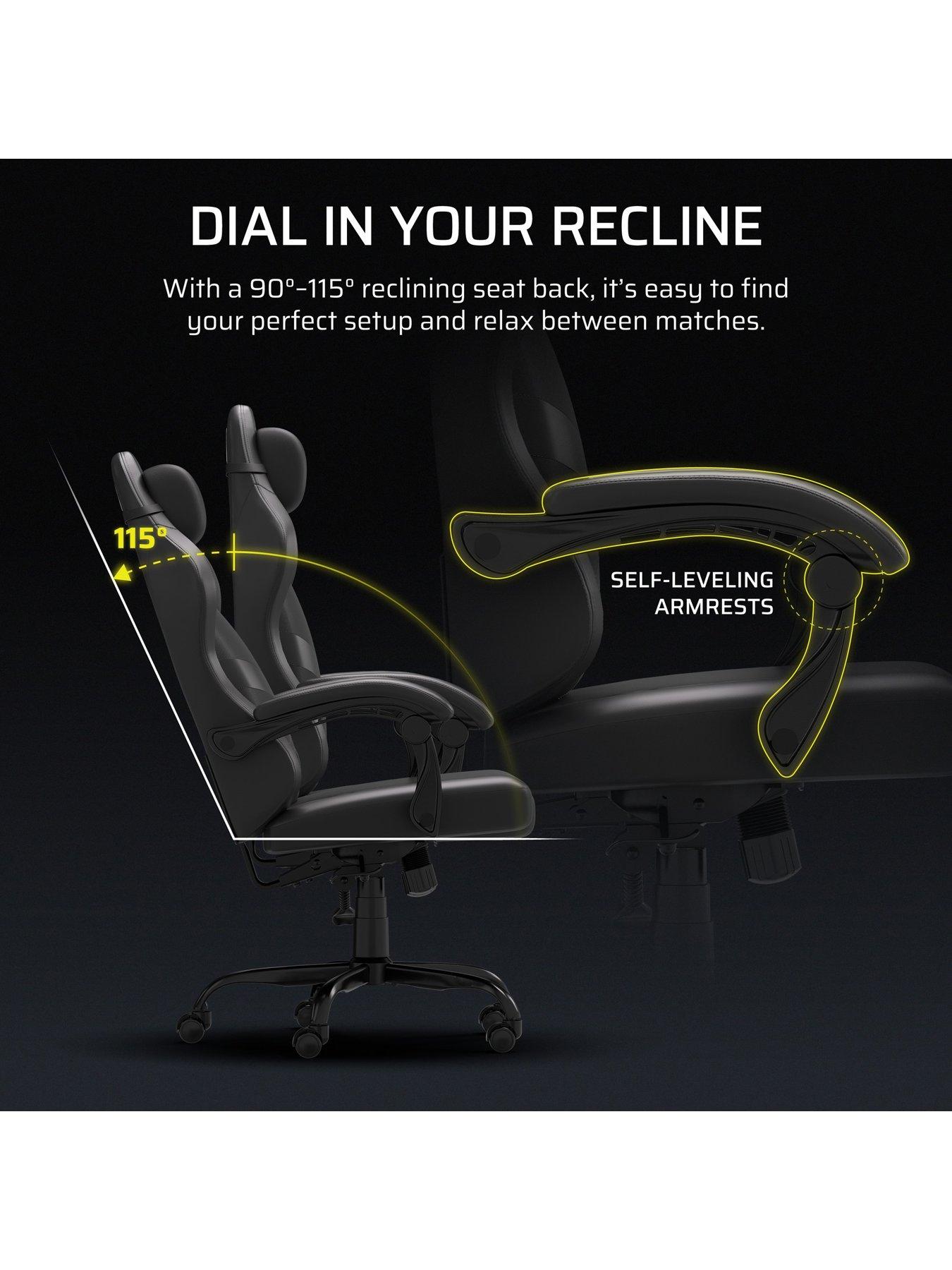Image 6 of 7 of CORSAIR TC80 Gaming Chair, Black Leatherette / Black Fabric