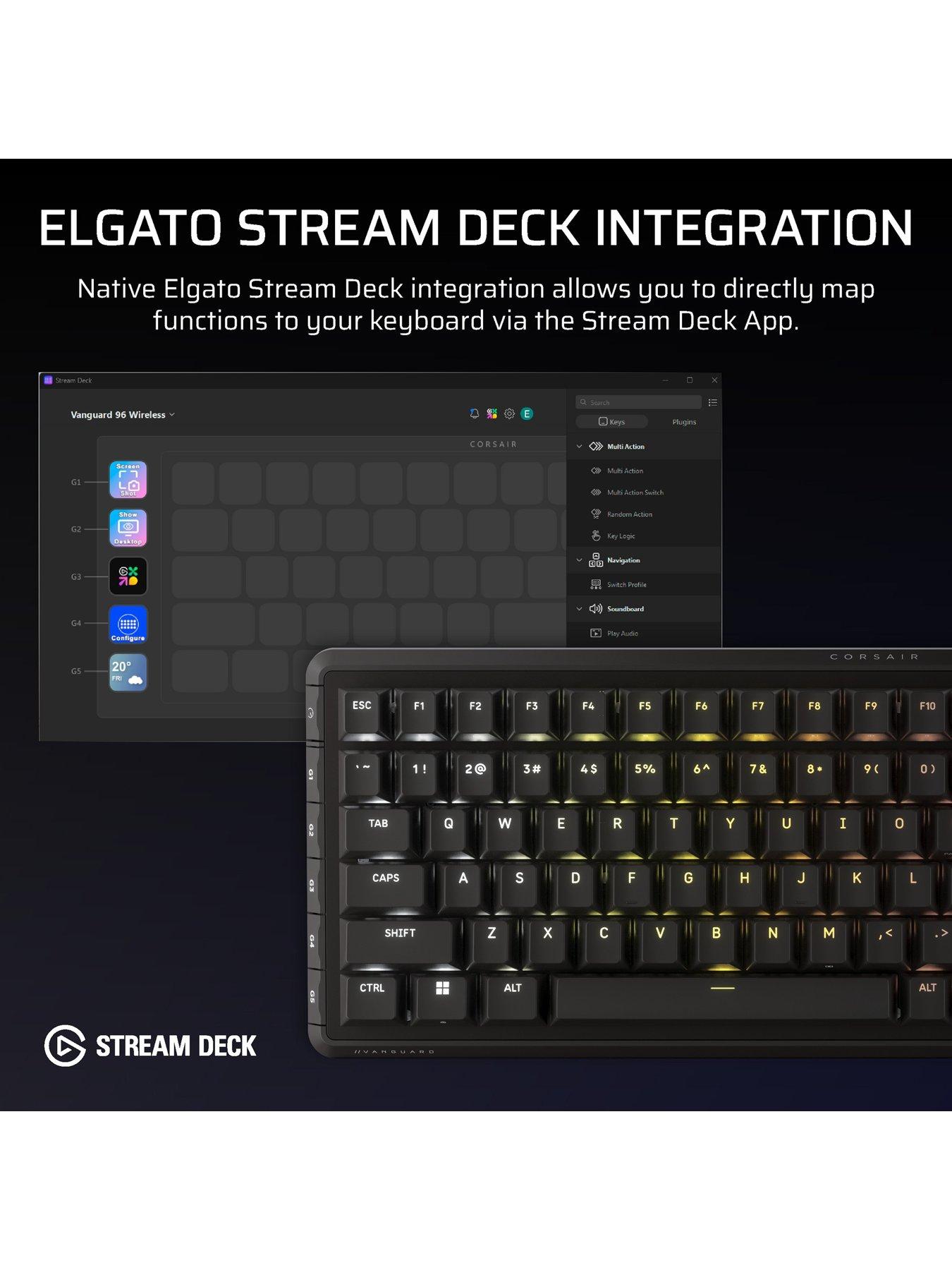Image 6 of 7 of CORSAIR VANGUARD 96 WIRELESS Mechanical Gaming Keyboard