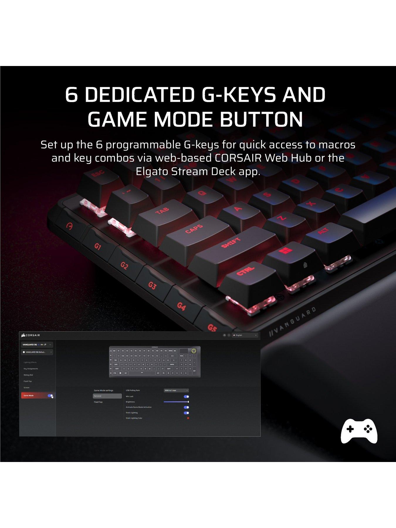 Image 7 of 7 of CORSAIR VANGUARD 96 WIRELESS Mechanical Gaming Keyboard