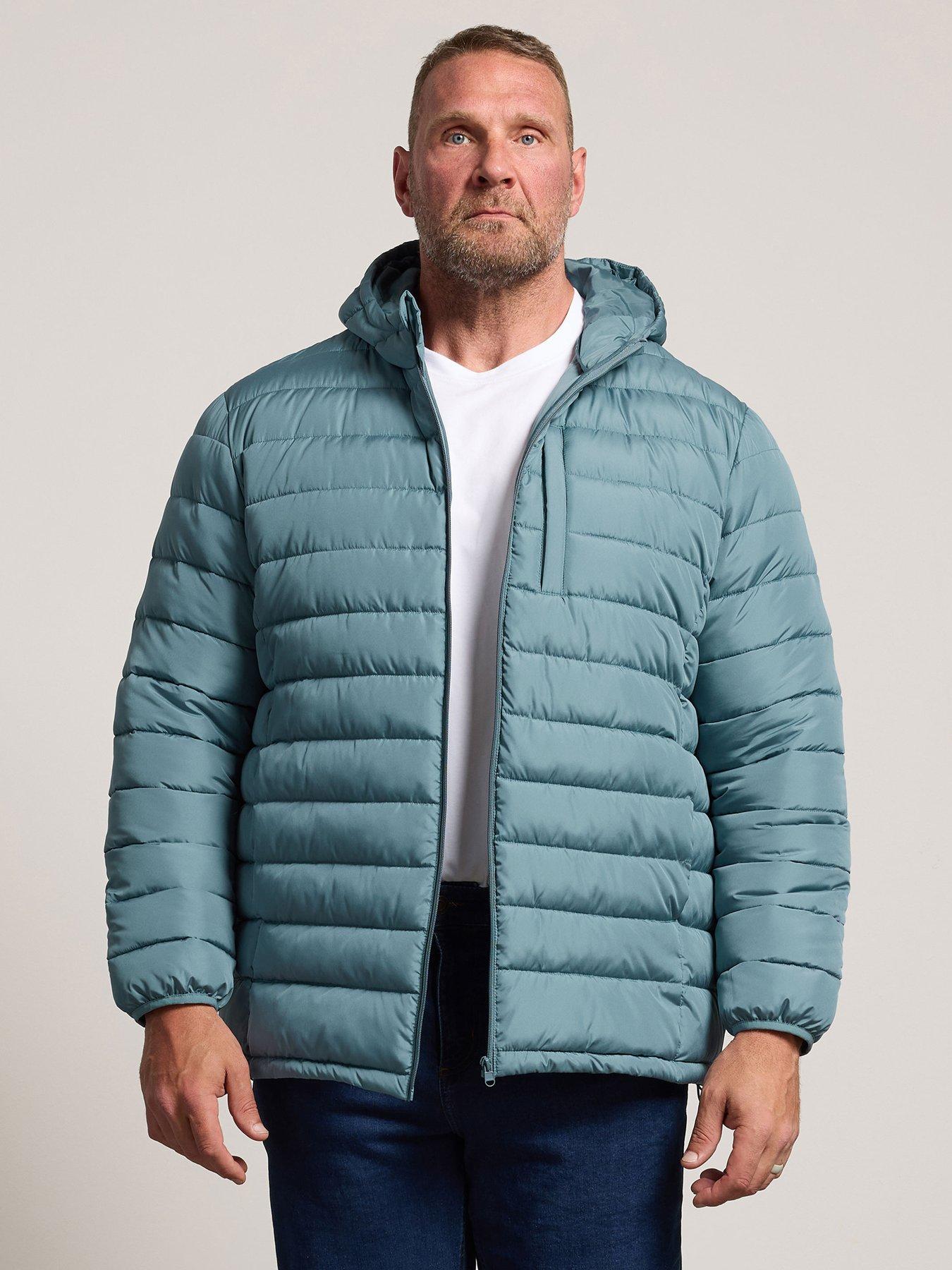 Image 1 of 4 of BadRhino Mens Lightweight Padded Hooded Jacket - Green