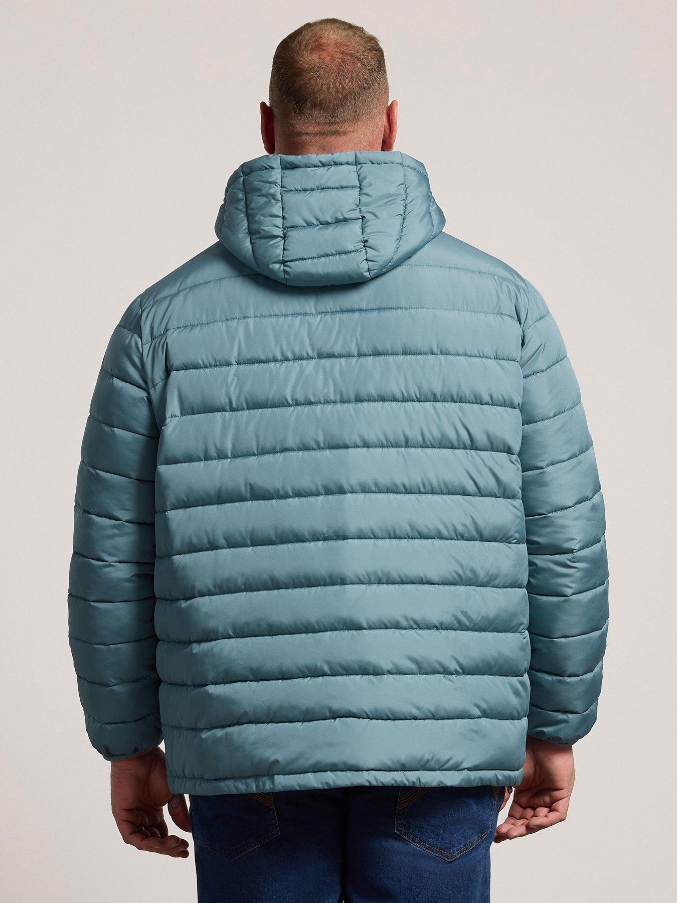 Image 2 of 4 of BadRhino Mens Lightweight Padded Hooded Jacket - Green