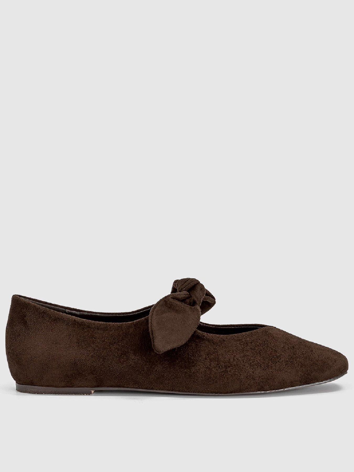 OFFICE Fliss Bow Ballerina Flats - Brown