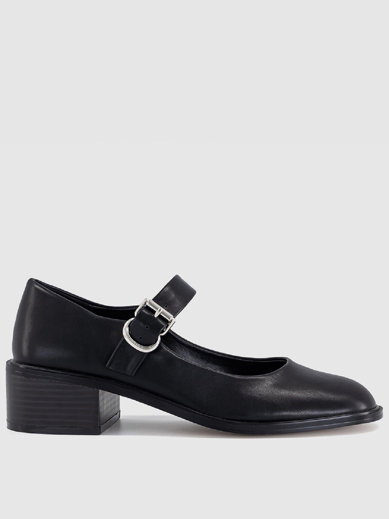 OFFICE Meredith Heeled Mary Jane Shoe - Black