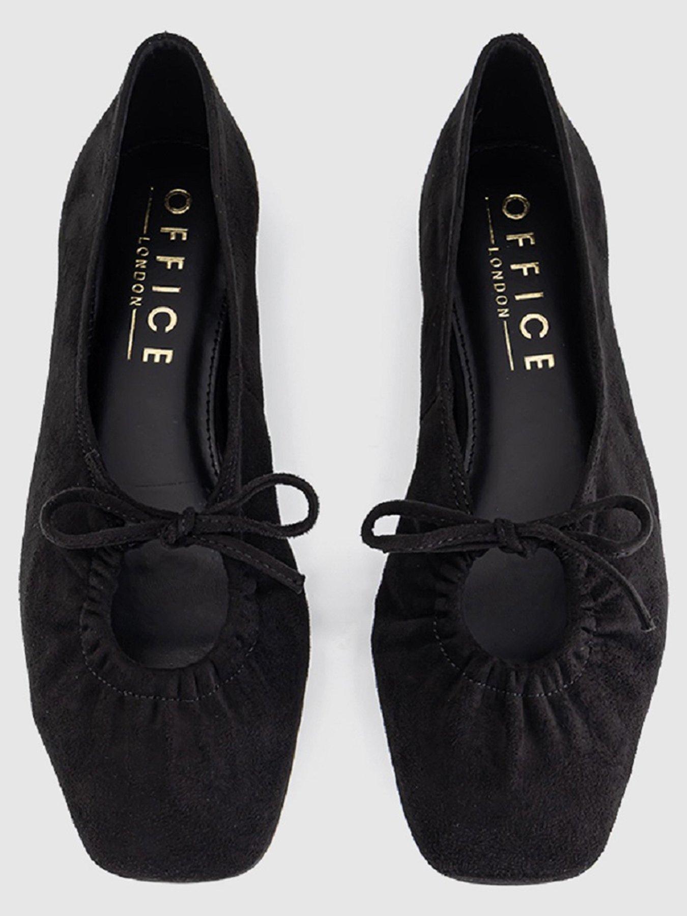 Image 2 of 4 of OFFICE Frenzie Key Hole Ballet Pumps - Black