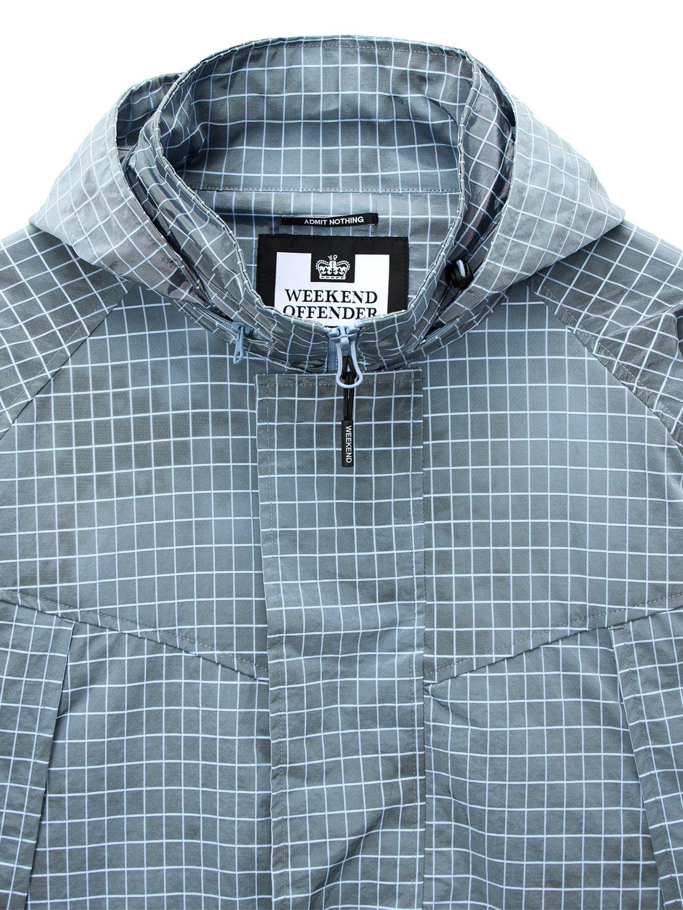 Image 6 of 7 of Weekend Offender Algiers Badge Long Line Coat - Blue