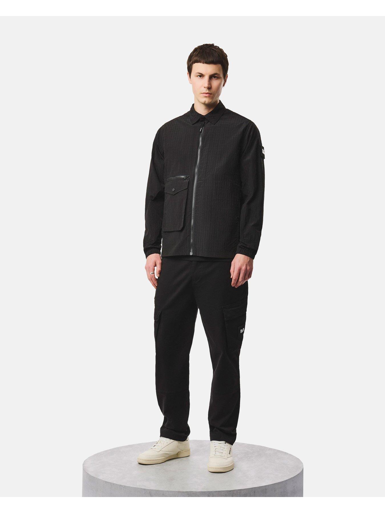 Image 2 of 6 of Weekend Offender Weekend Offender Vinnie Technical Overshirt - Black