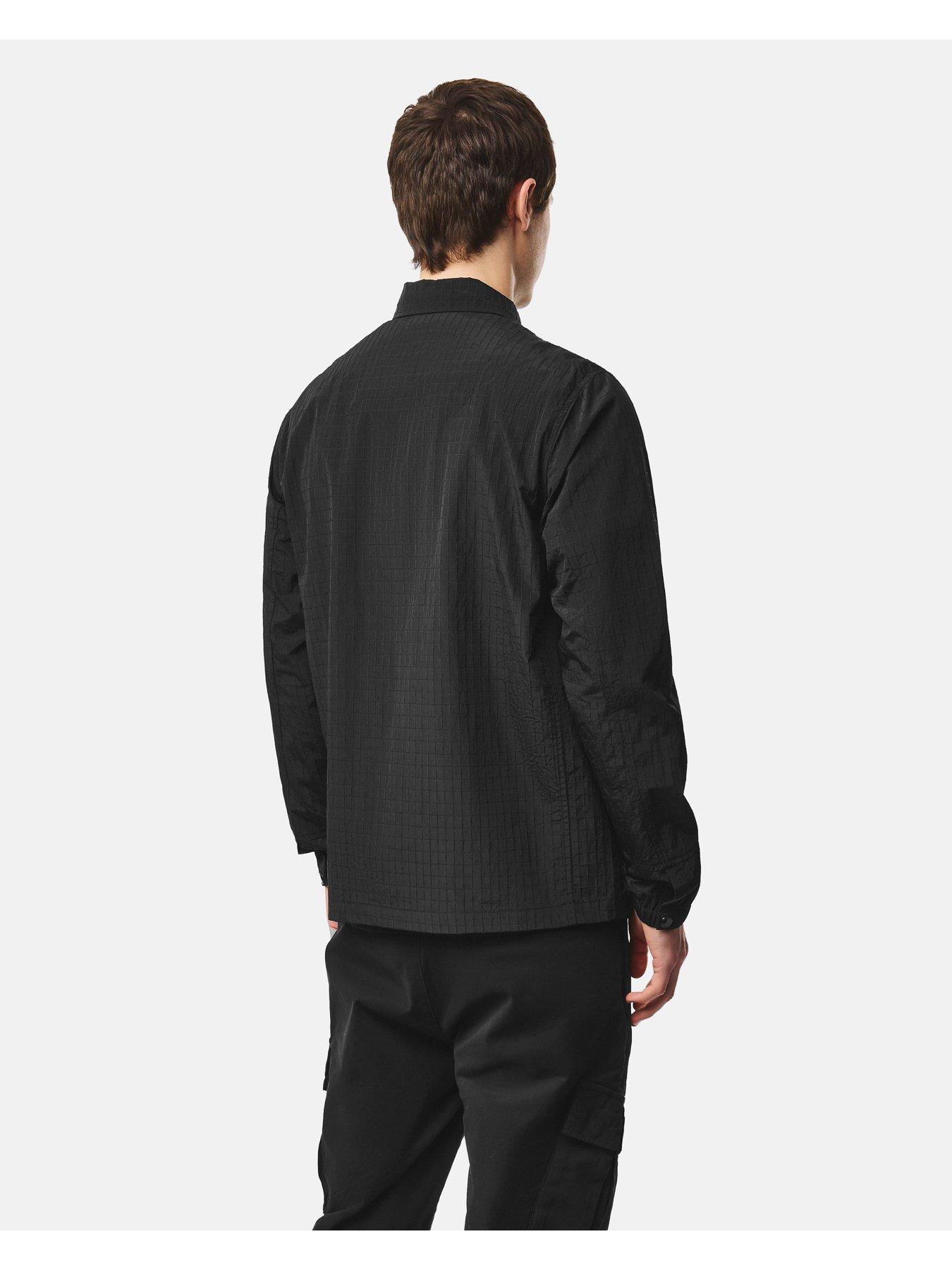Image 3 of 6 of Weekend Offender Weekend Offender Vinnie Technical Overshirt - Black