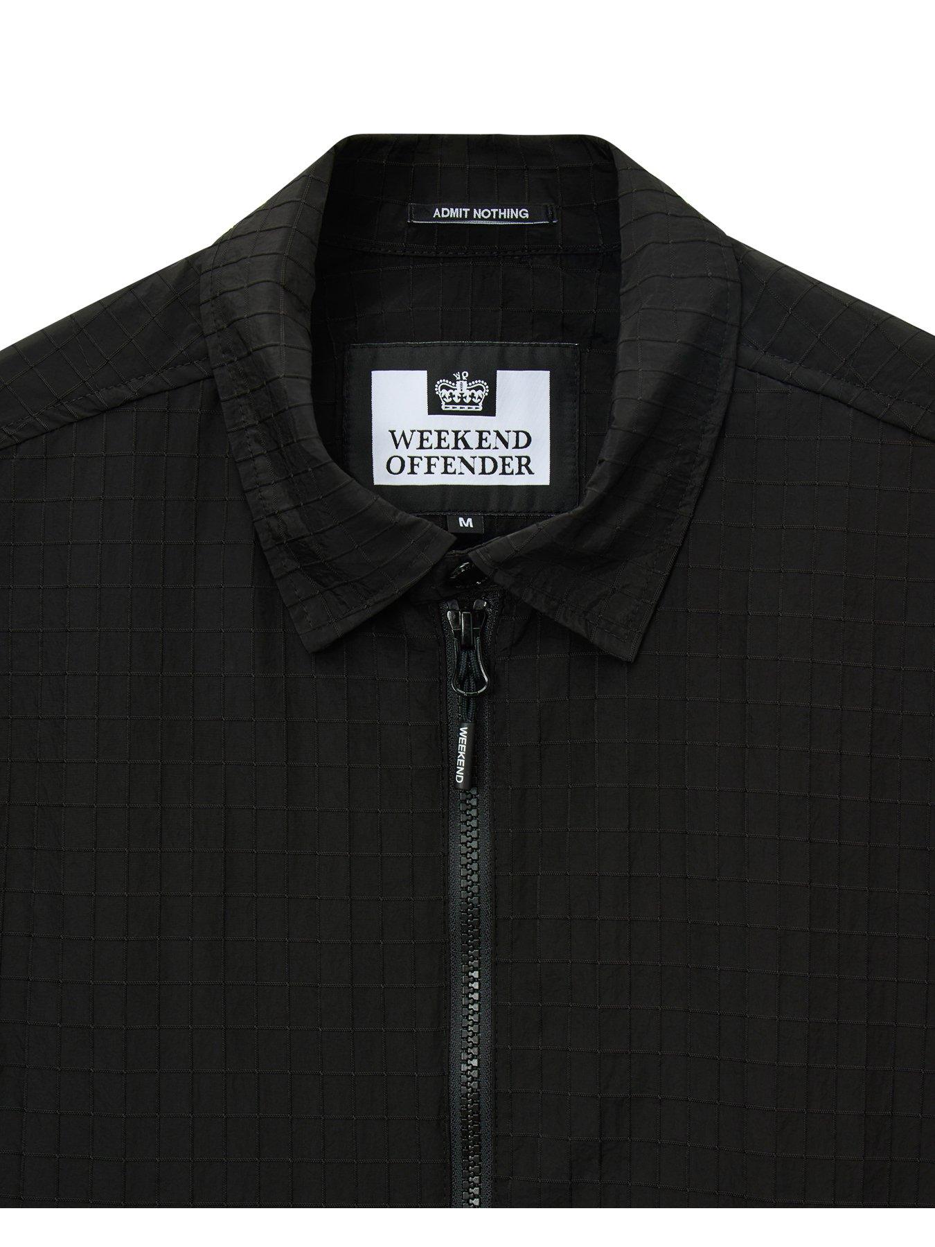 Image 5 of 6 of Weekend Offender Weekend Offender Vinnie Technical Overshirt - Black
