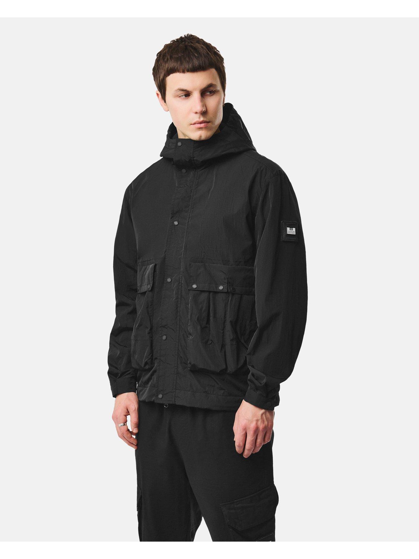 Image 1 of 7 of Weekend Offender Tralee Hooded Technical Jacket - Black