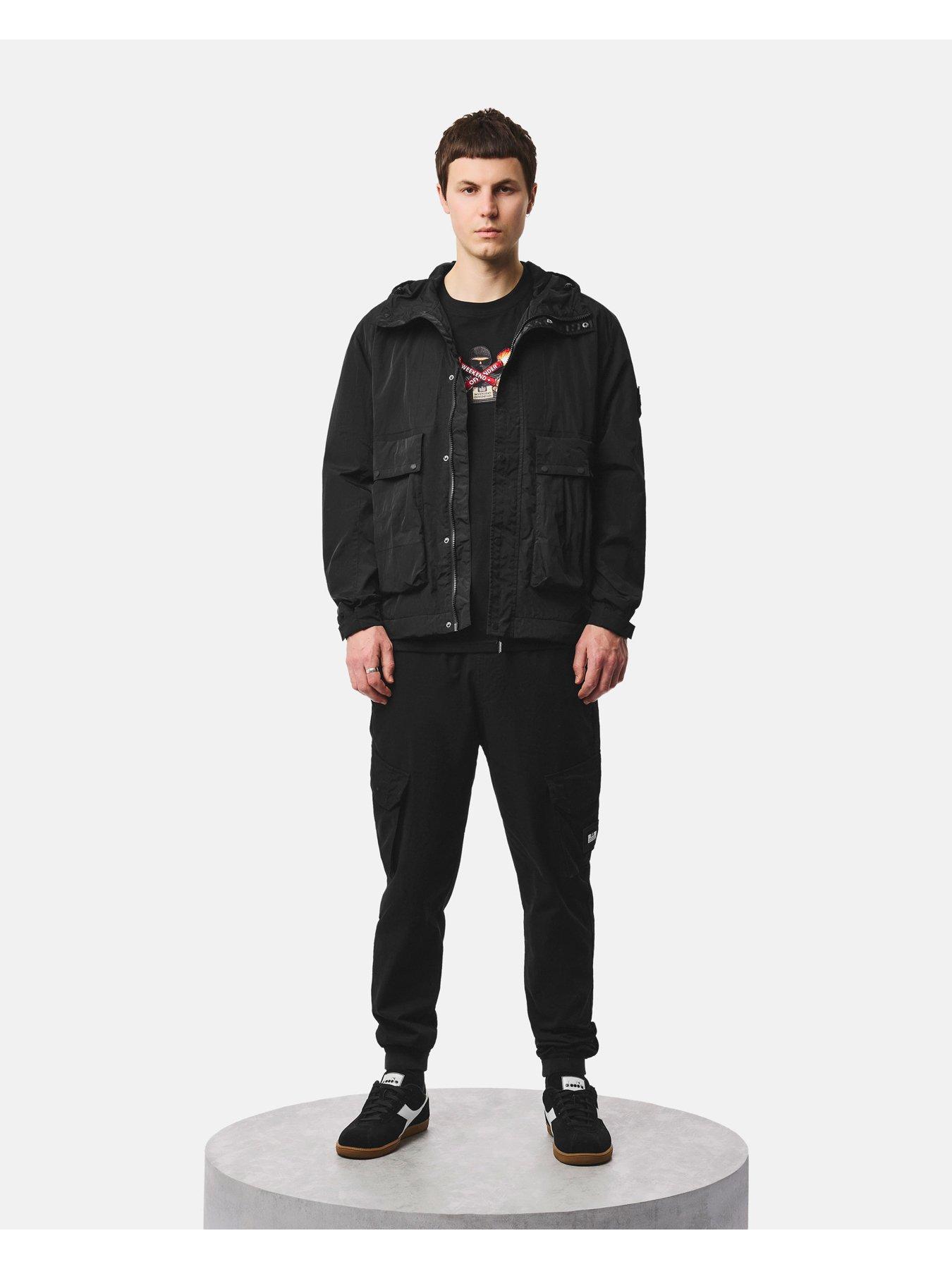 Image 2 of 7 of Weekend Offender Tralee Hooded Technical Jacket - Black