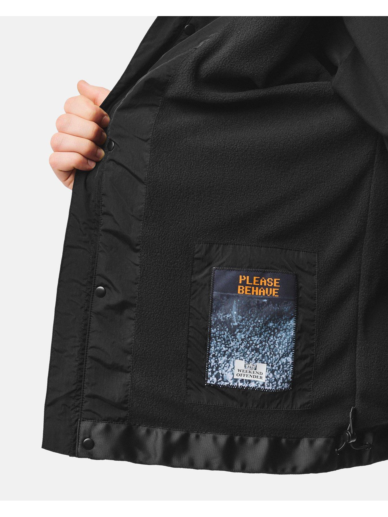 Image 3 of 7 of Weekend Offender Tralee Hooded Technical Jacket - Black
