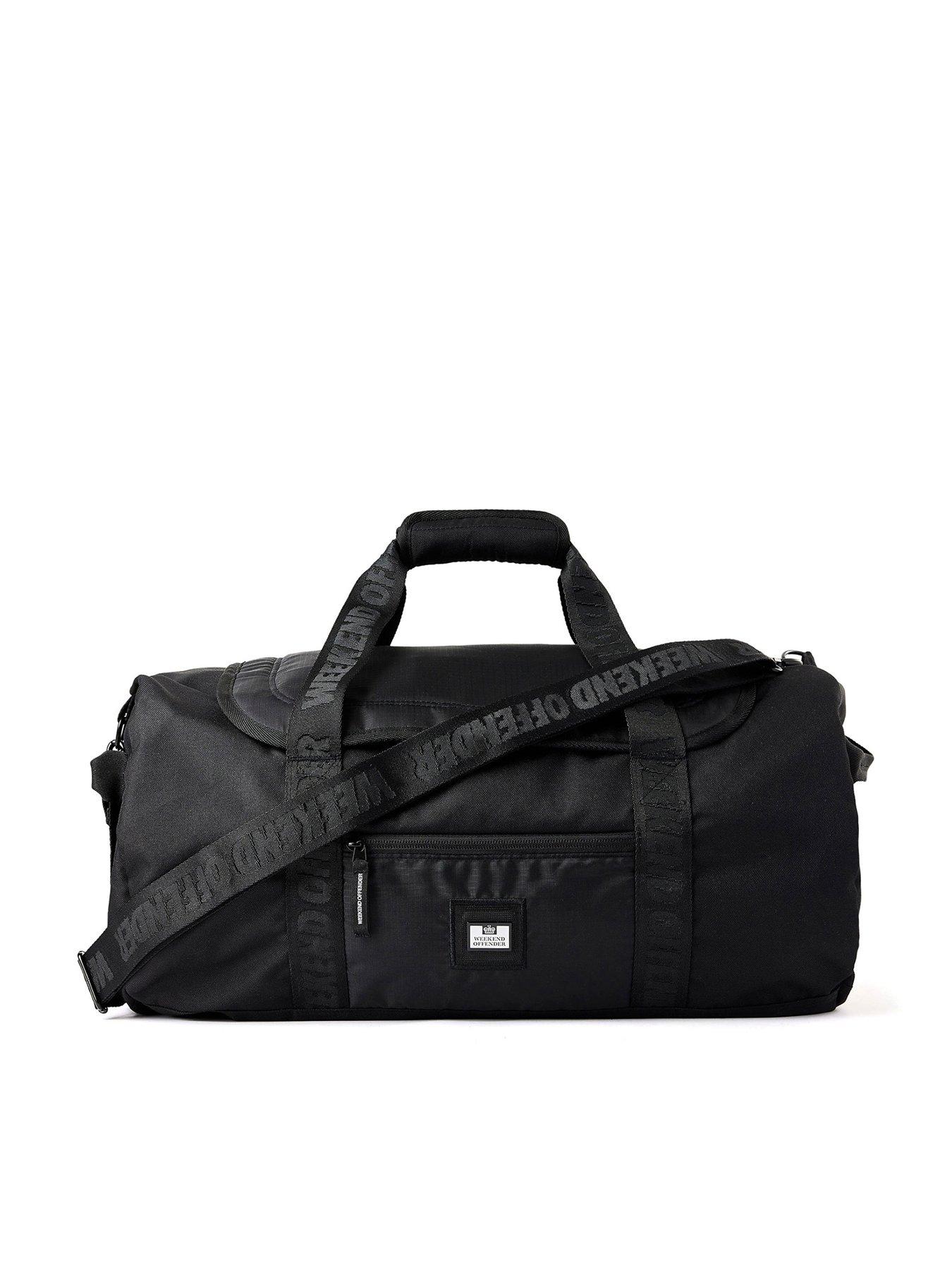 Image 1 of 6 of Weekend Offender Logo Duffle Bag - Black