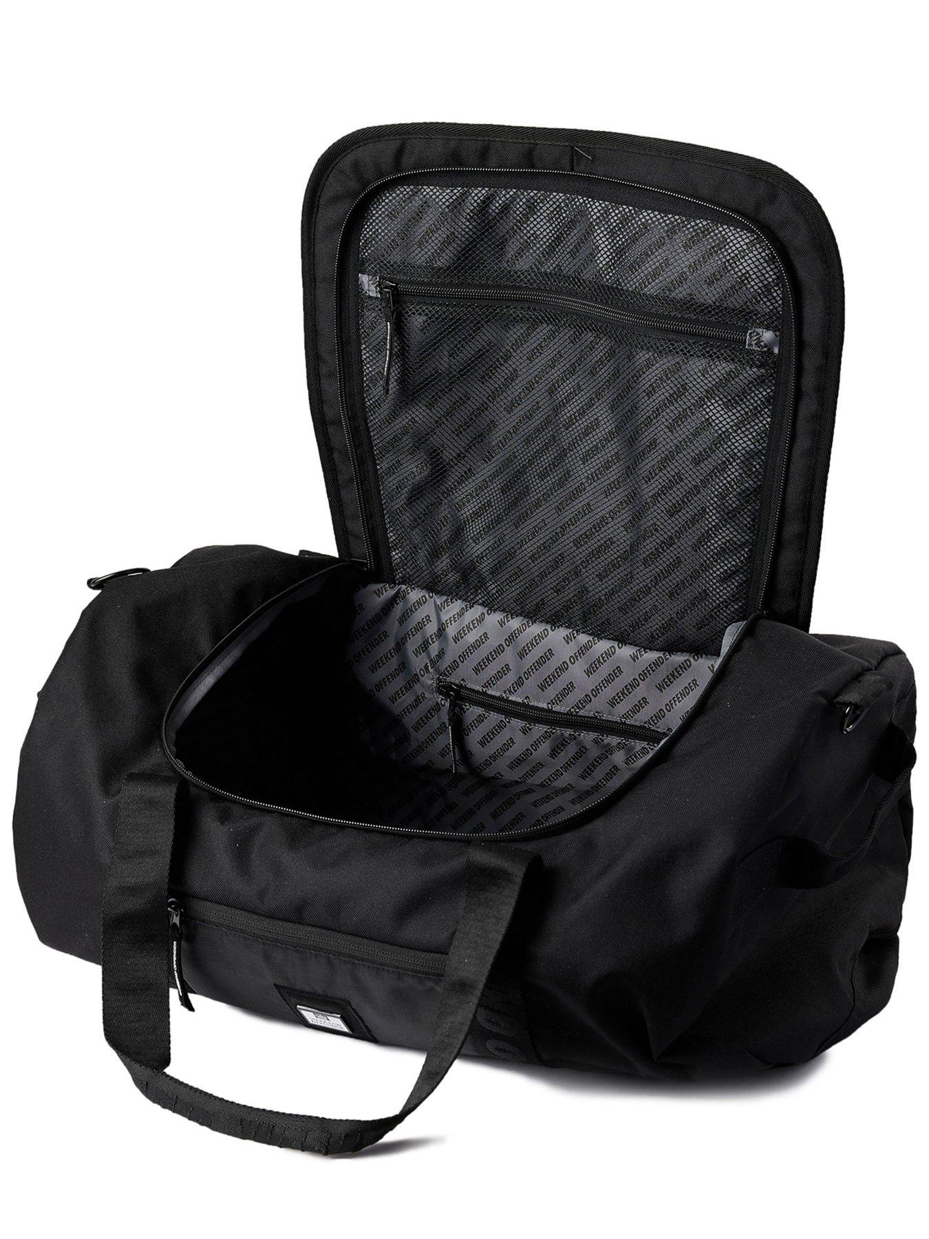 Image 3 of 6 of Weekend Offender Logo Duffle Bag - Black