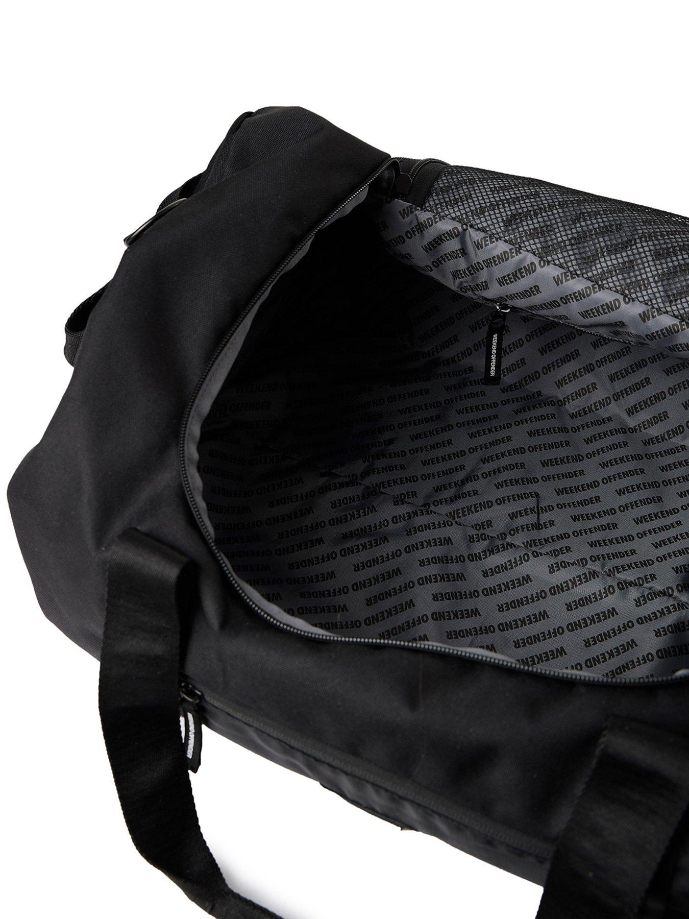 Image 4 of 6 of Weekend Offender Logo Duffle Bag - Black