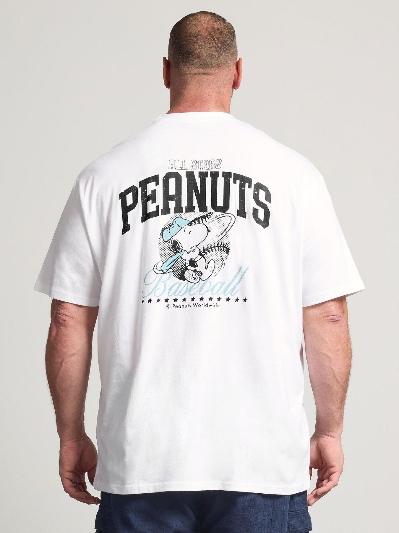 Image 2 of 4 of BadRhino Badrhino Extra Long Peanuts Baseball T-shirt