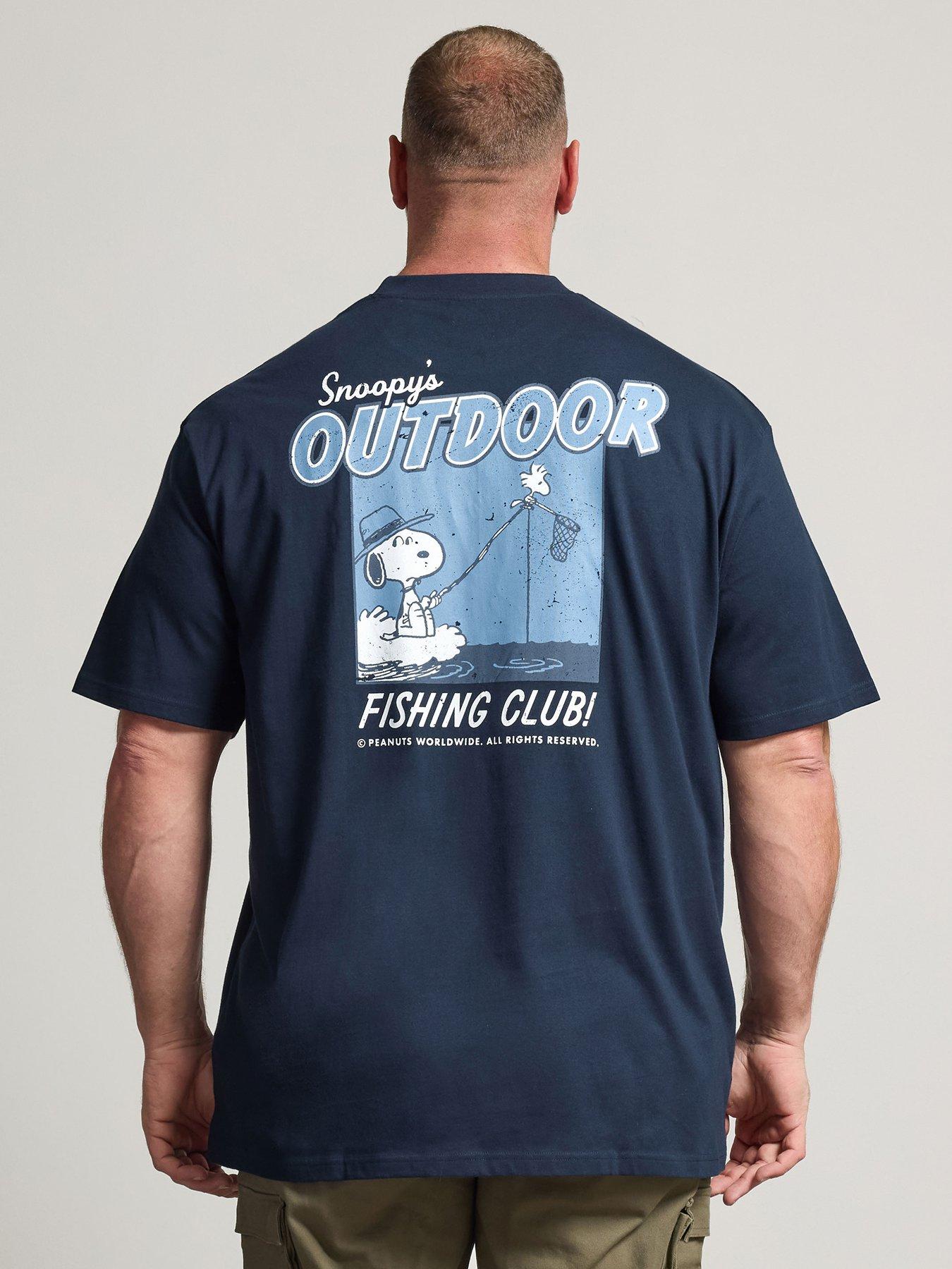 Image 2 of 4 of BadRhino Mens Extra Long Graphic Printed T-Shirt - Blue