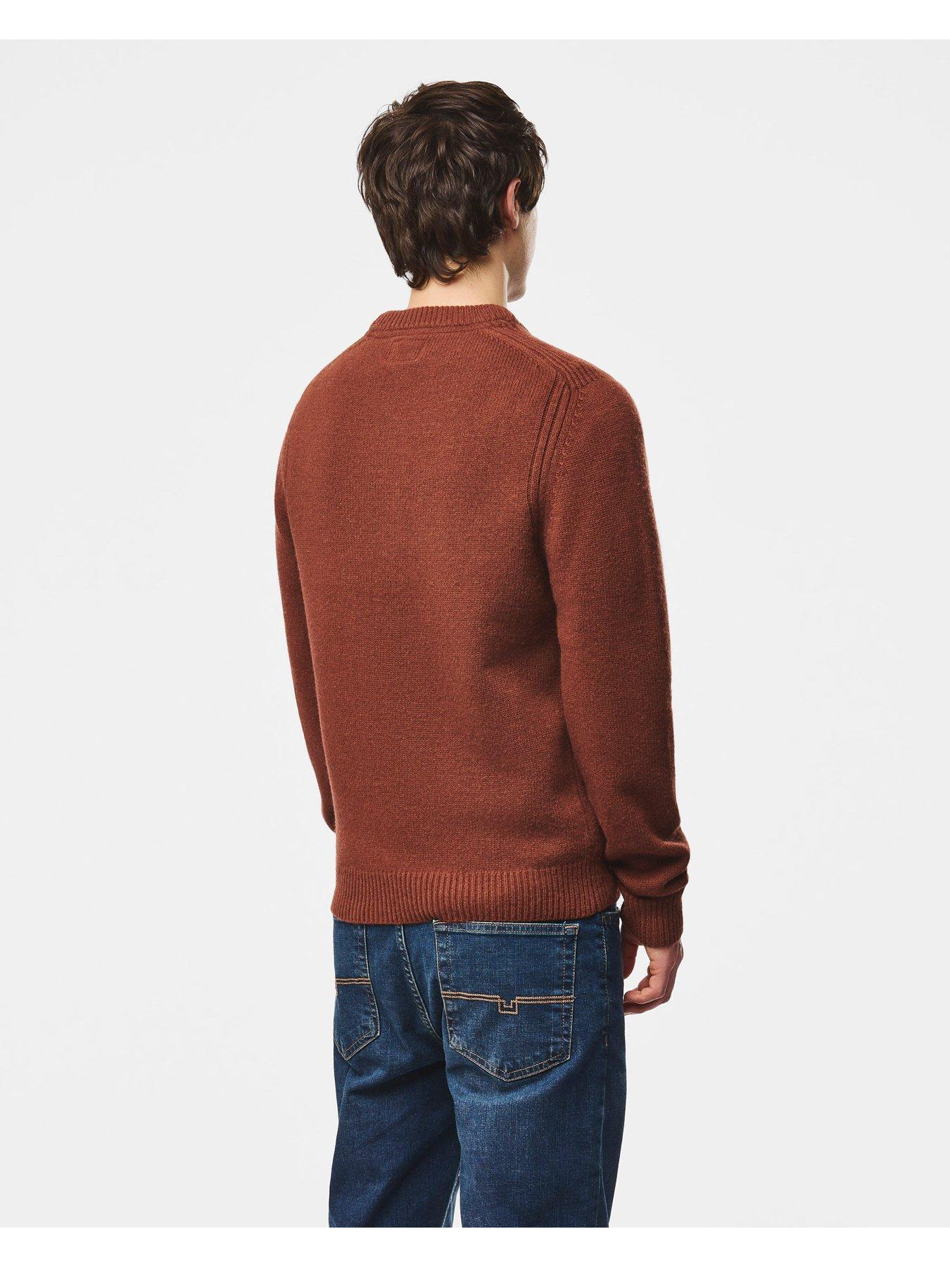 Image 3 of 6 of Weekend Offender Zagreb Knitted Jumper - Brown