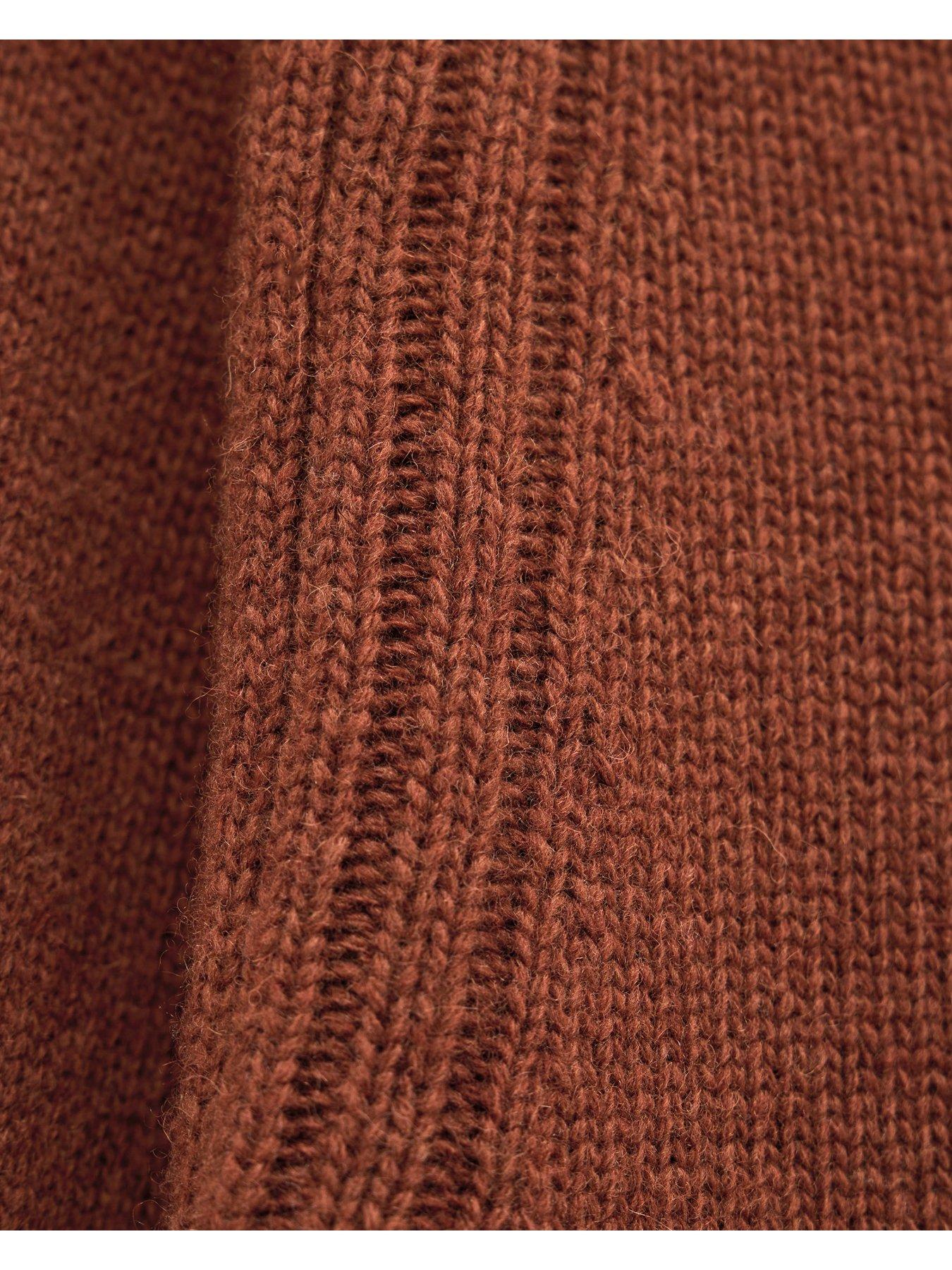 Image 6 of 6 of Weekend Offender Zagreb Knitted Jumper - Brown