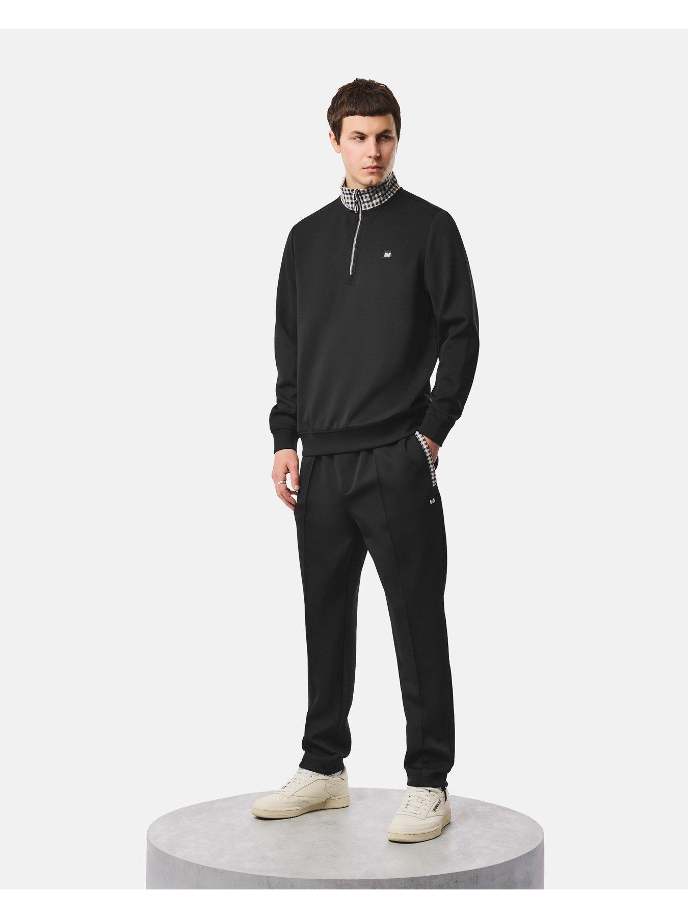 Image 3 of 6 of Weekend Offender Henson 1/4 Zip Knitted Jumper - Black