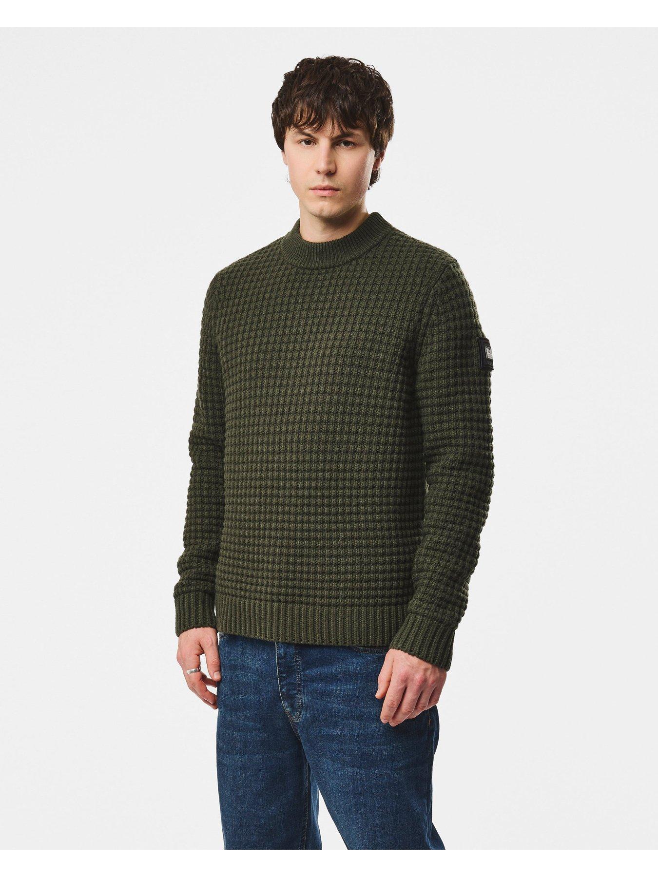 Image 1 of 6 of Weekend Offender Molson Knitted Jumper - Green