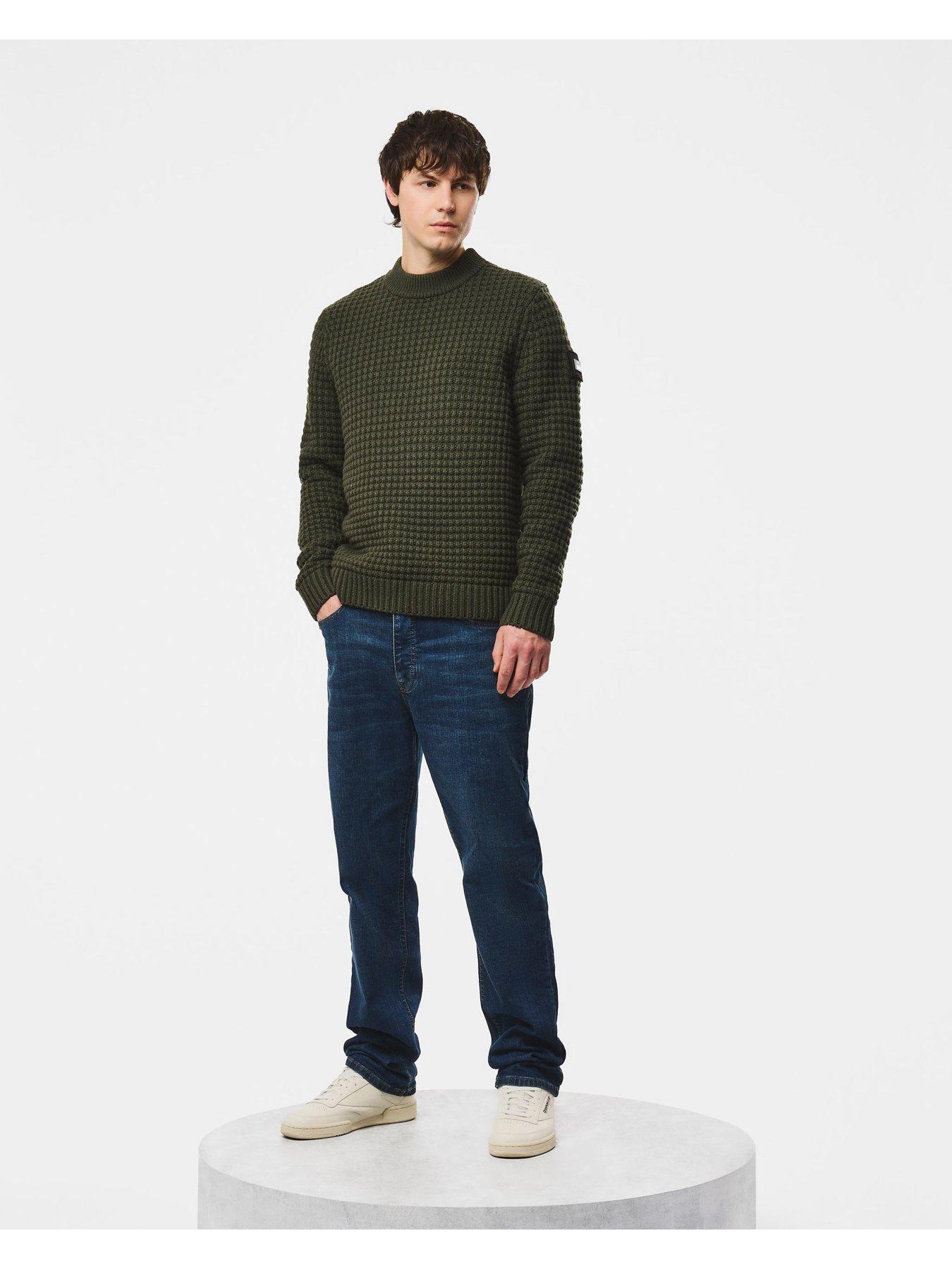 Image 2 of 6 of Weekend Offender Molson Knitted Jumper - Green
