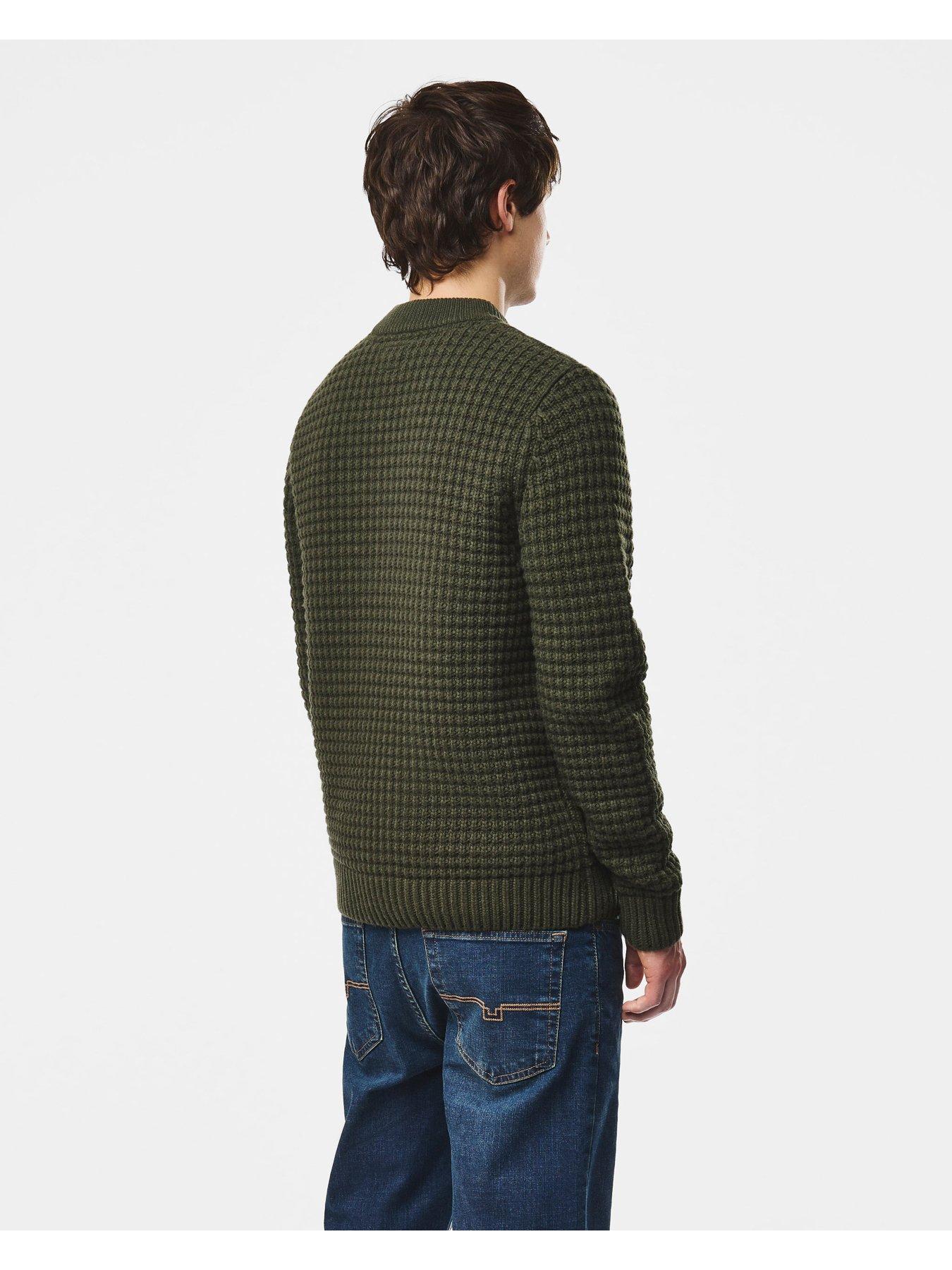 Image 3 of 6 of Weekend Offender Molson Knitted Jumper - Green