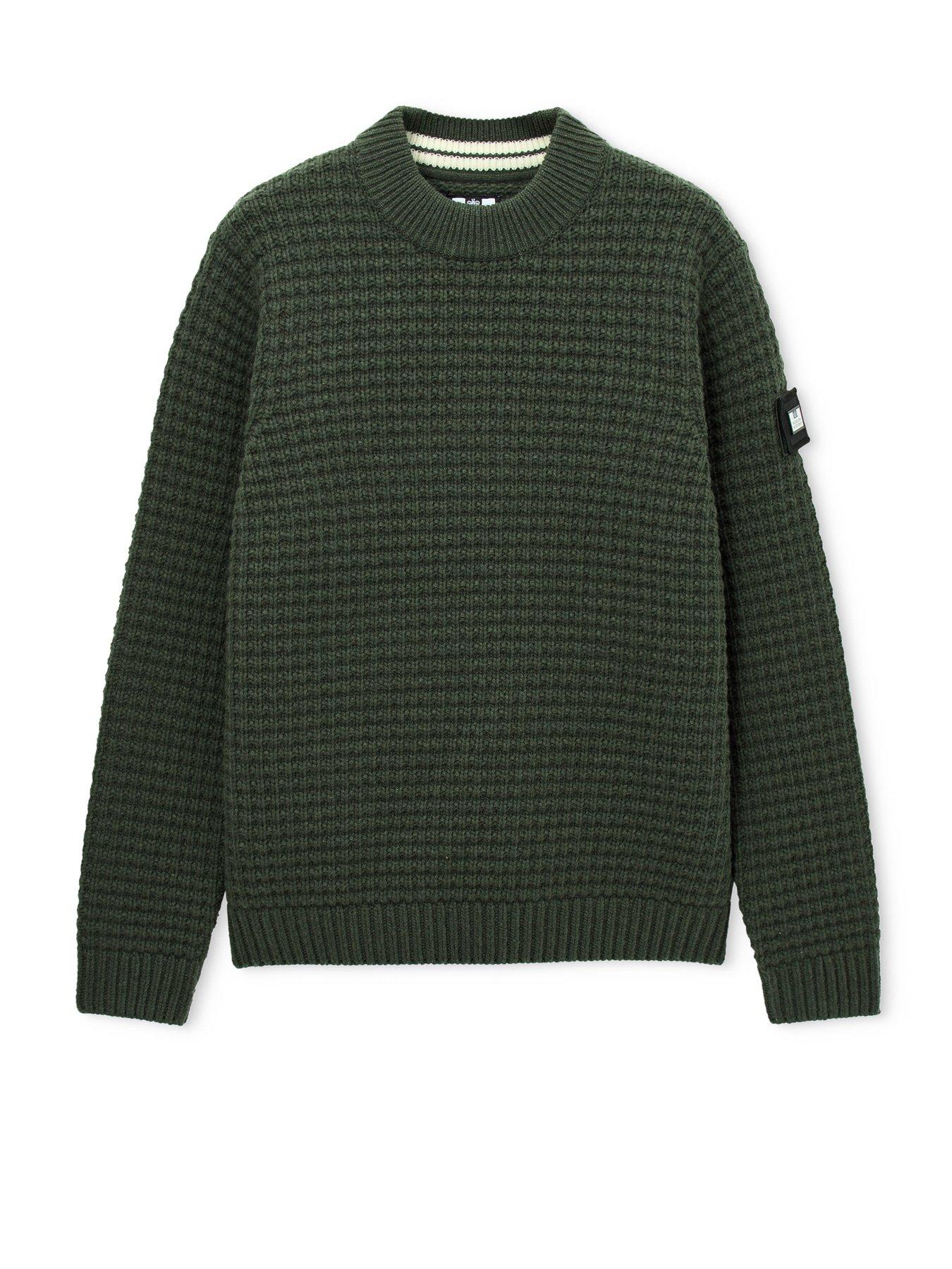 Image 4 of 6 of Weekend Offender Molson Knitted Jumper - Green