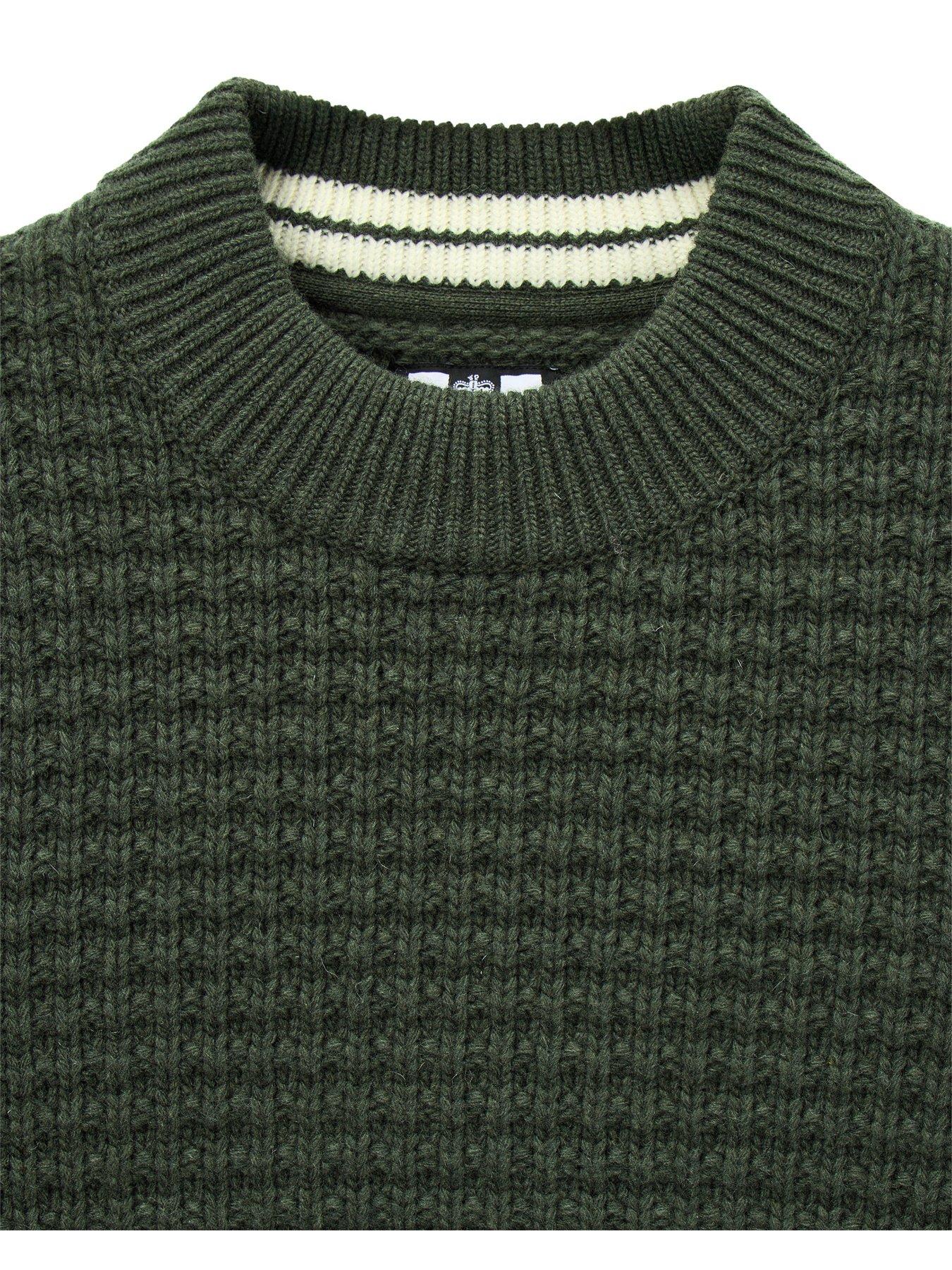 Image 5 of 6 of Weekend Offender Molson Knitted Jumper - Green