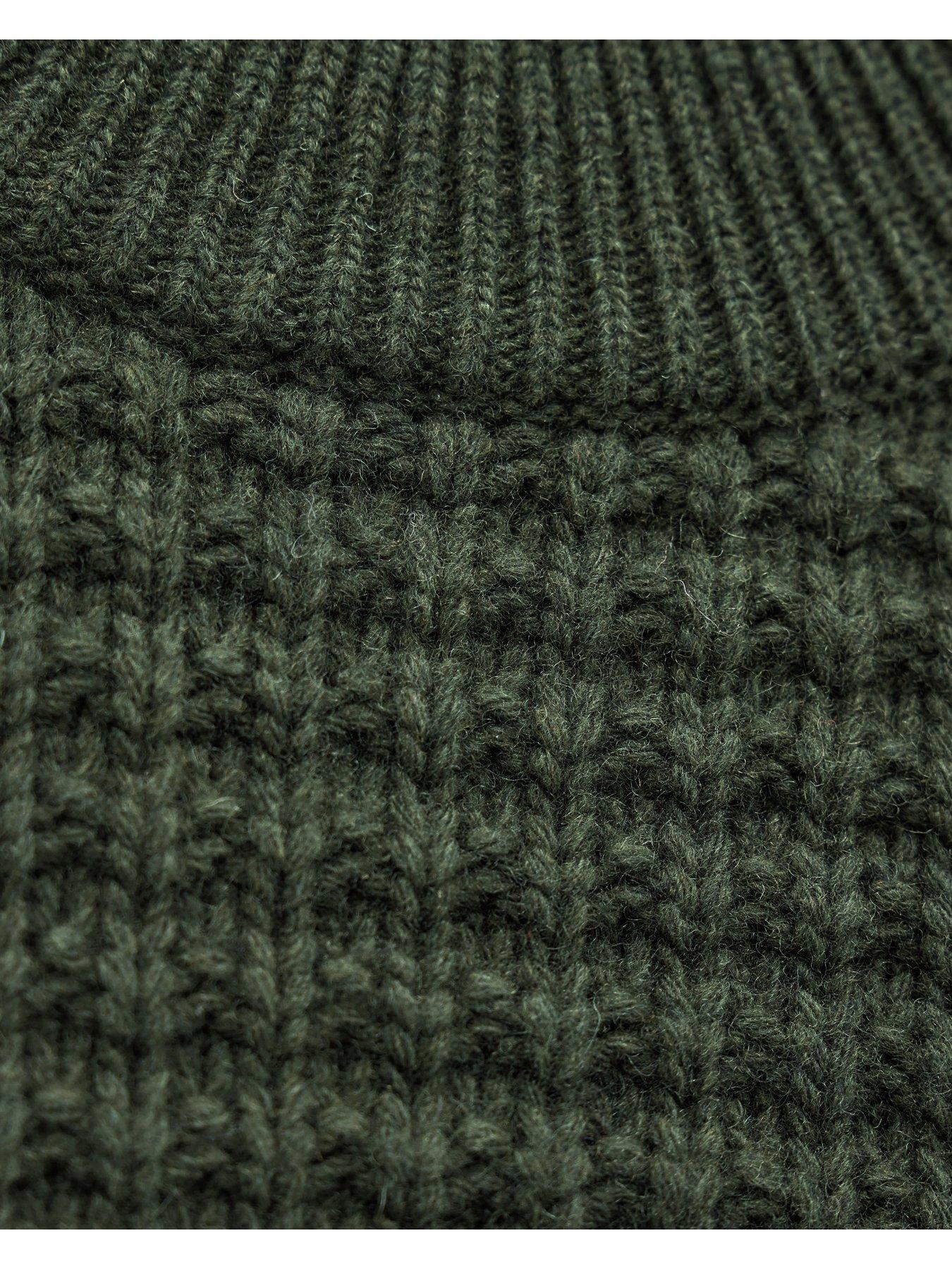 Image 6 of 6 of Weekend Offender Molson Knitted Jumper - Green