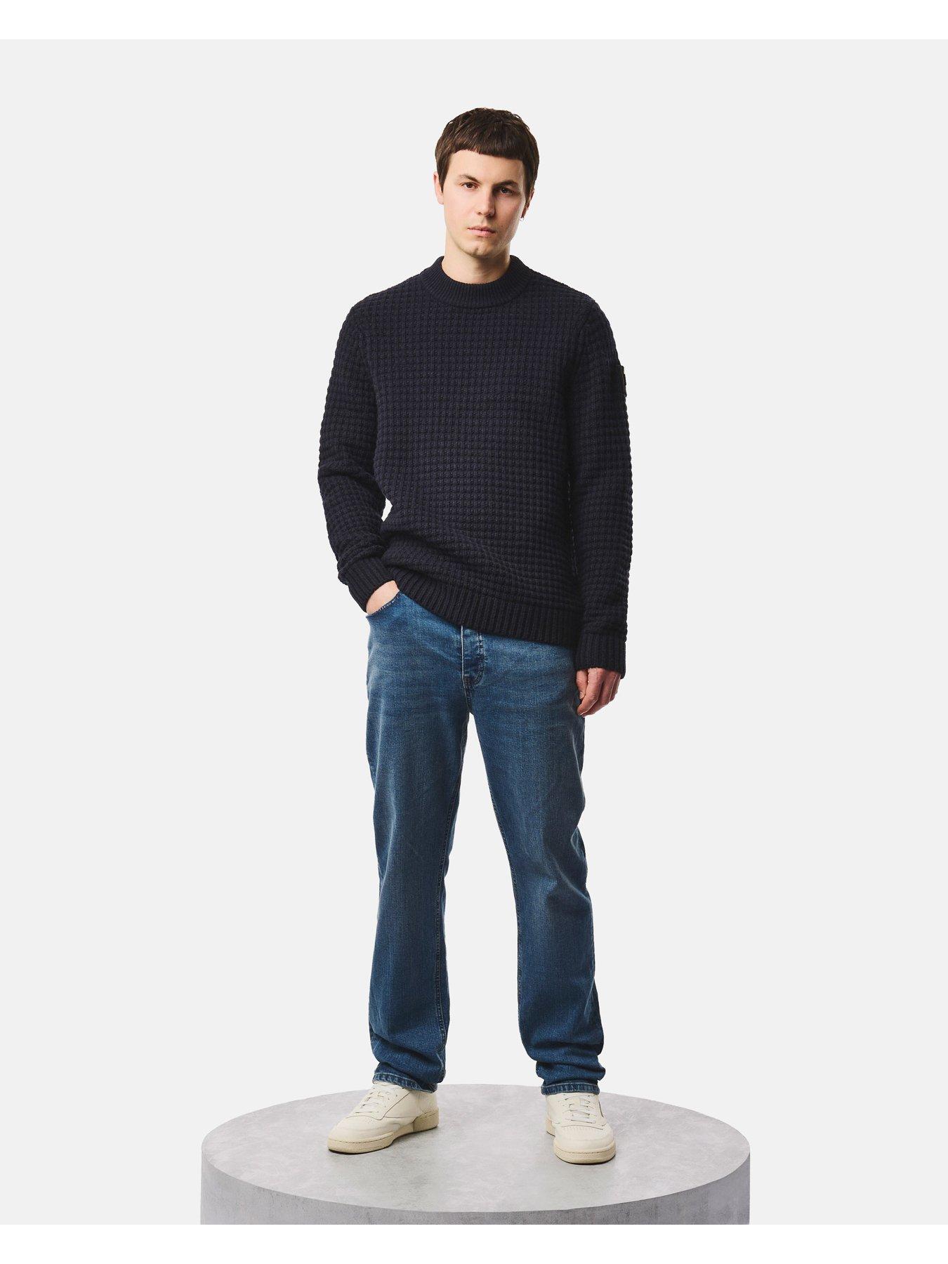 Image 2 of 7 of Weekend Offender Molson Knitted Jumper - Navy