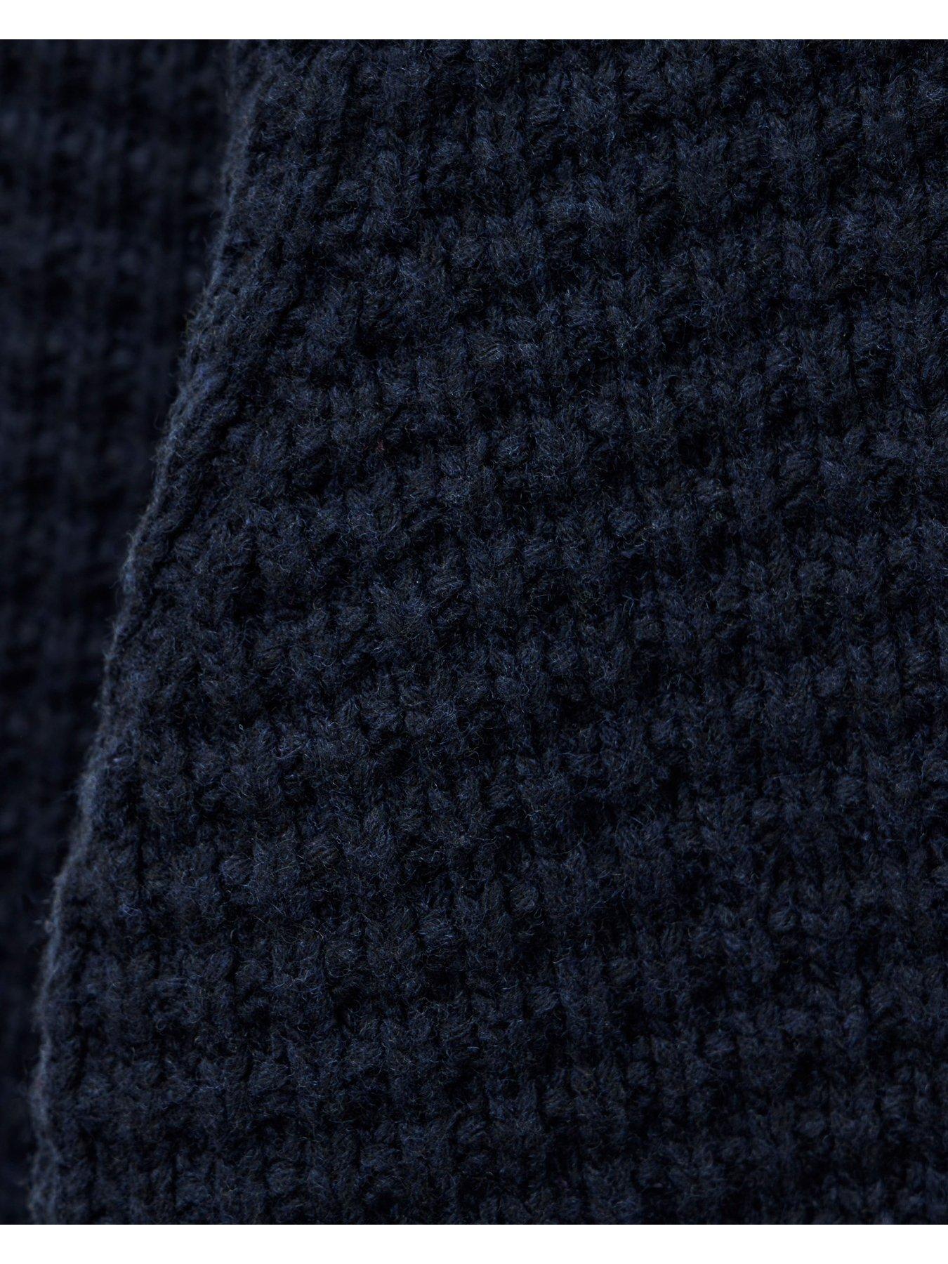 Image 7 of 7 of Weekend Offender Molson Knitted Jumper - Navy