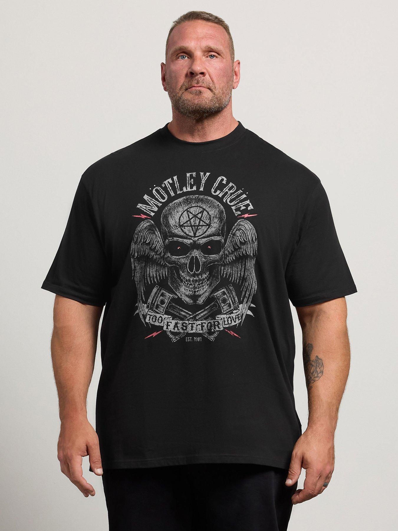 Image 1 of 4 of BadRhino Mens Extra Long Graphic T-Shirt - Black
