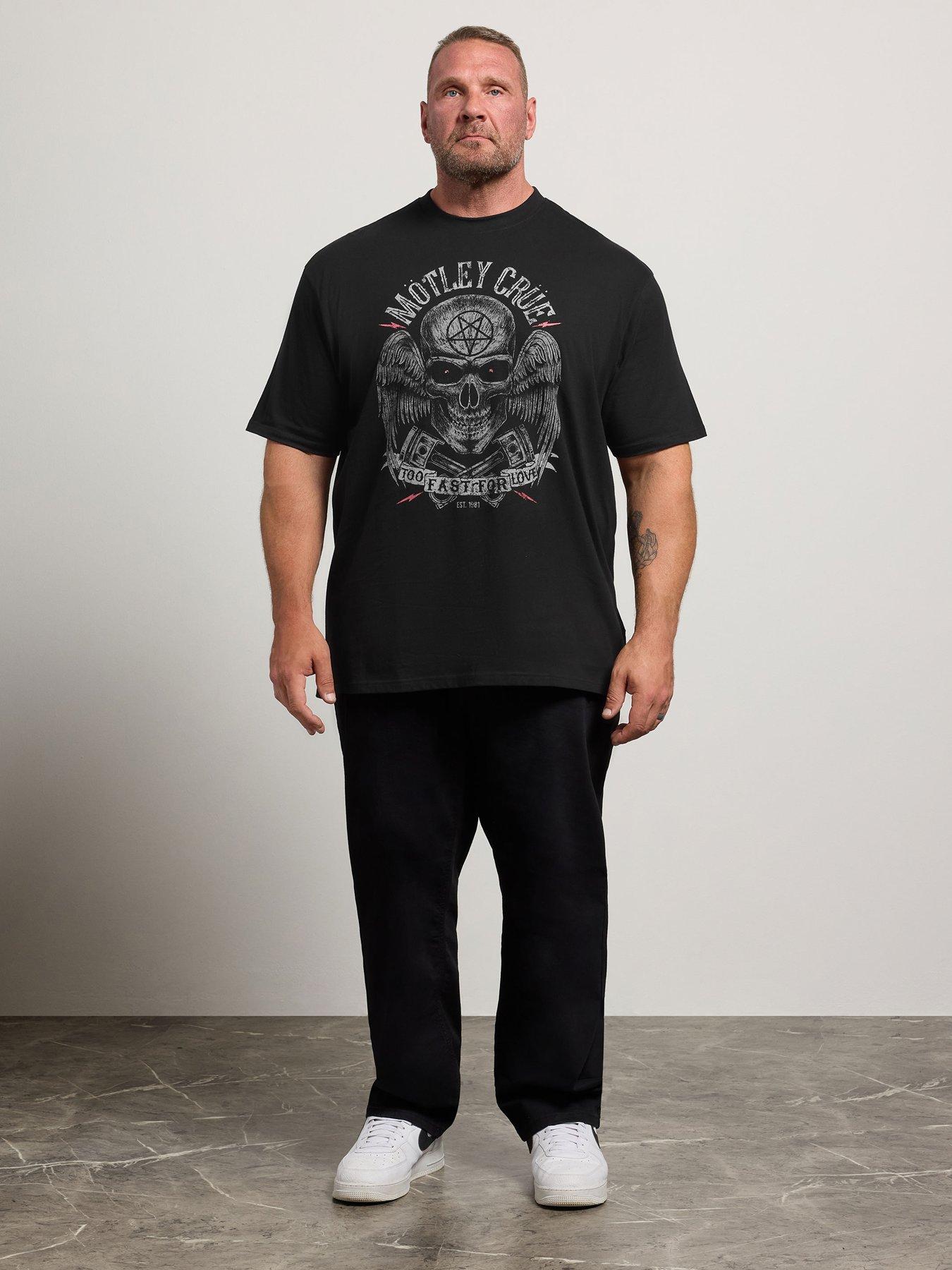 Image 3 of 4 of BadRhino Mens Extra Long Graphic T-Shirt - Black