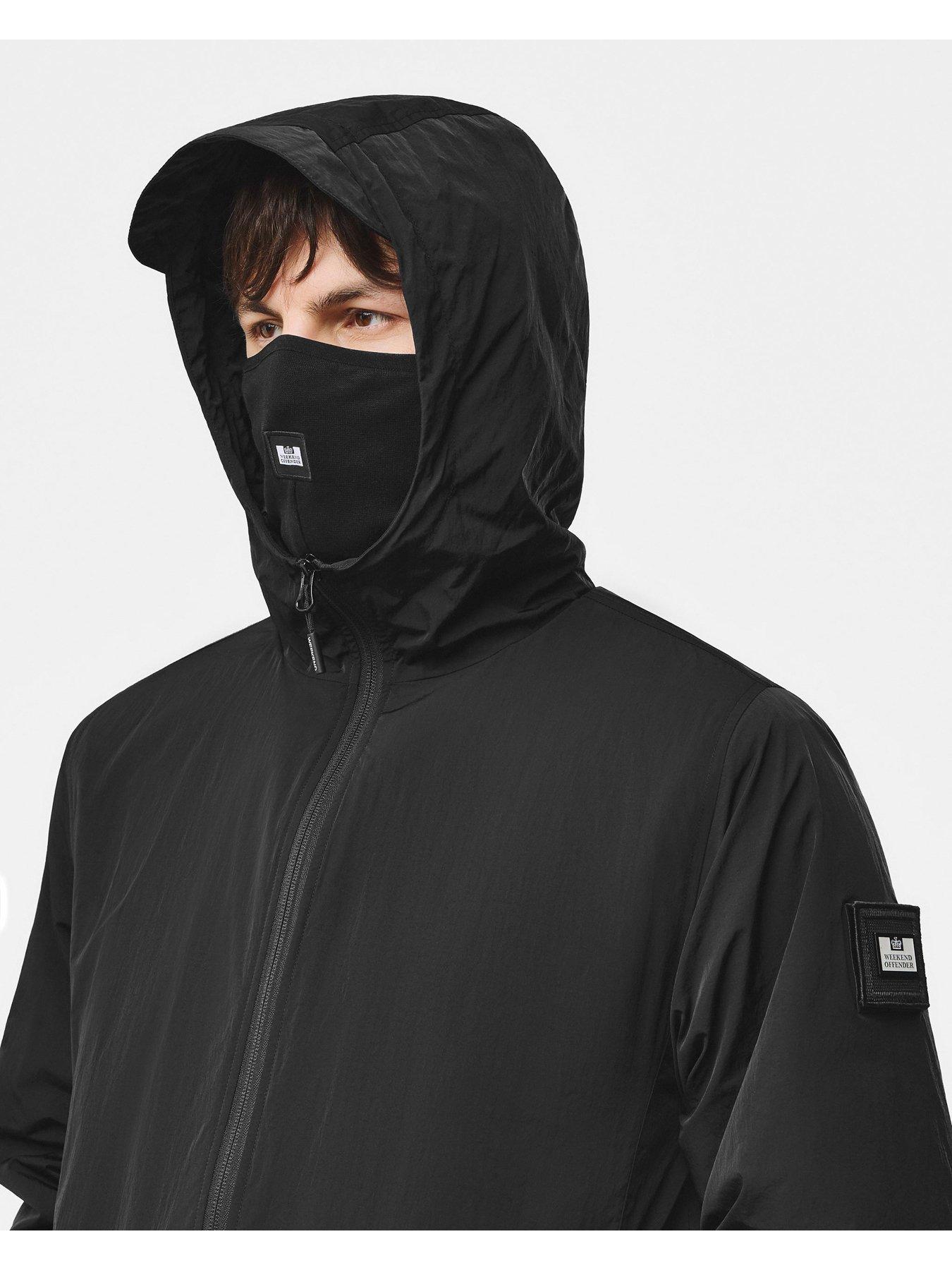 Image 2 of 7 of Weekend Offender Technician Hooded Technical Jacket - Black