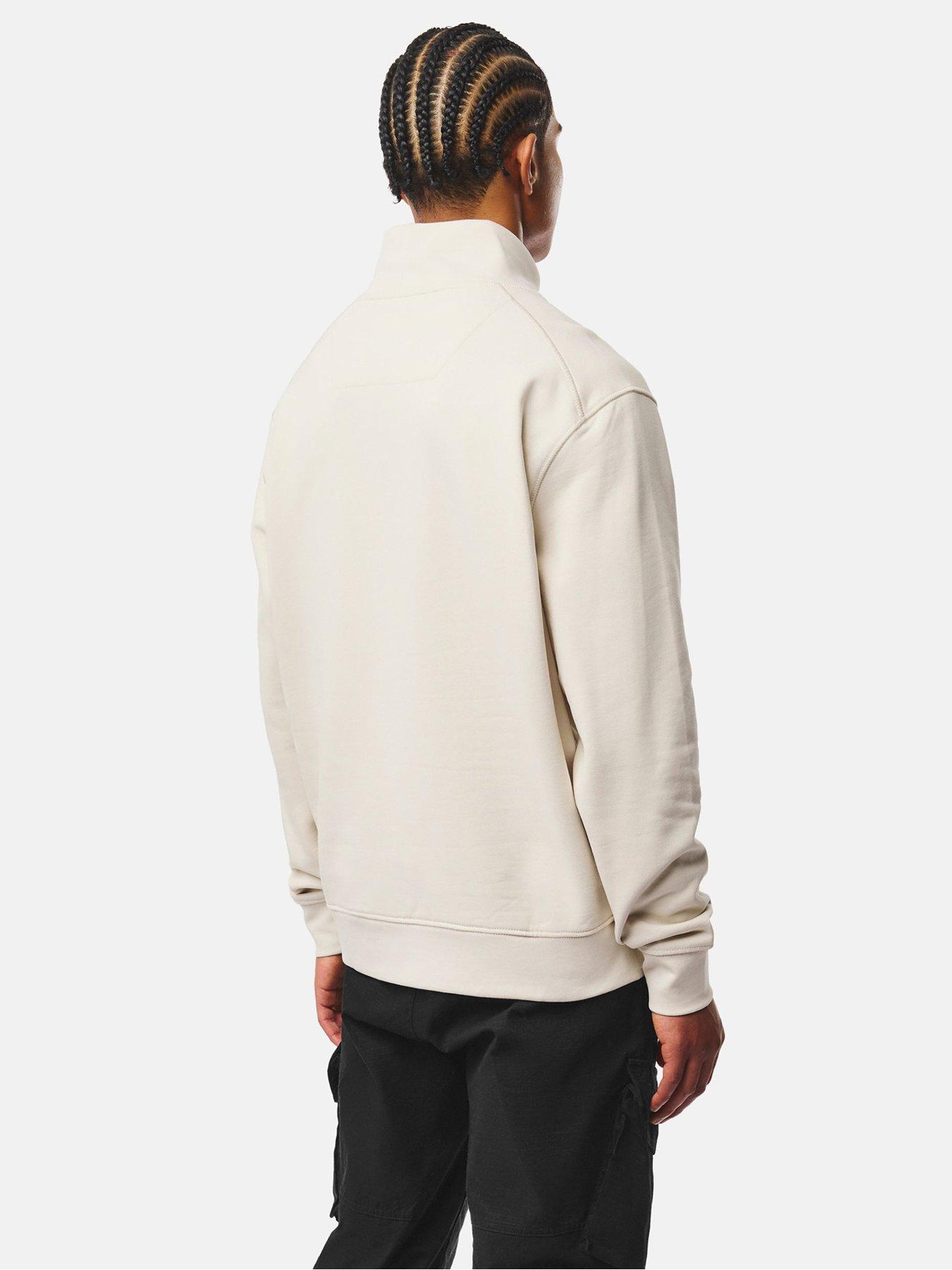Image 2 of 5 of Weekend Offender Kraviz 1/4 Zip Sweatshirt - Cream