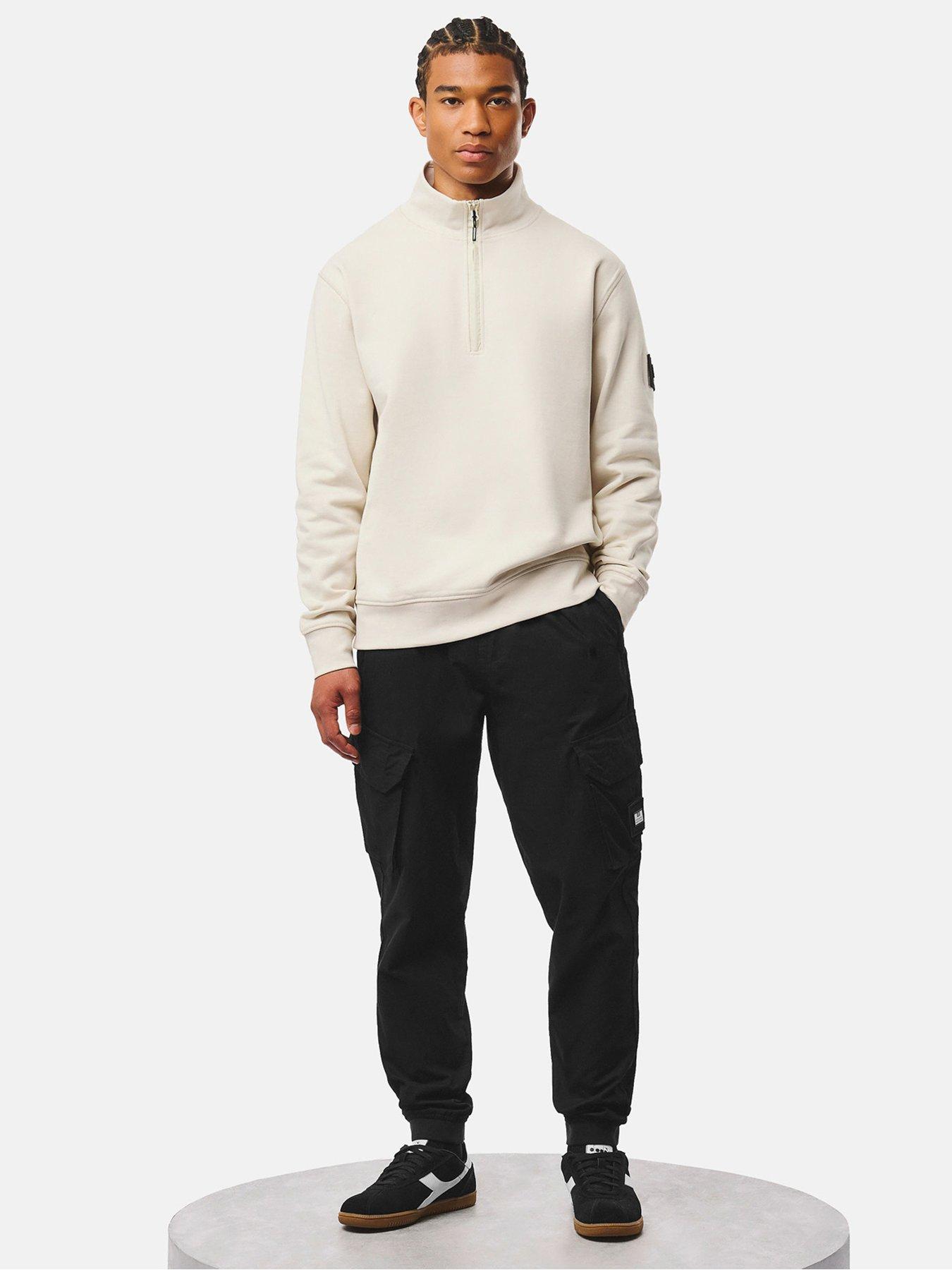 Image 3 of 5 of Weekend Offender Kraviz 1/4 Zip Sweatshirt - Cream