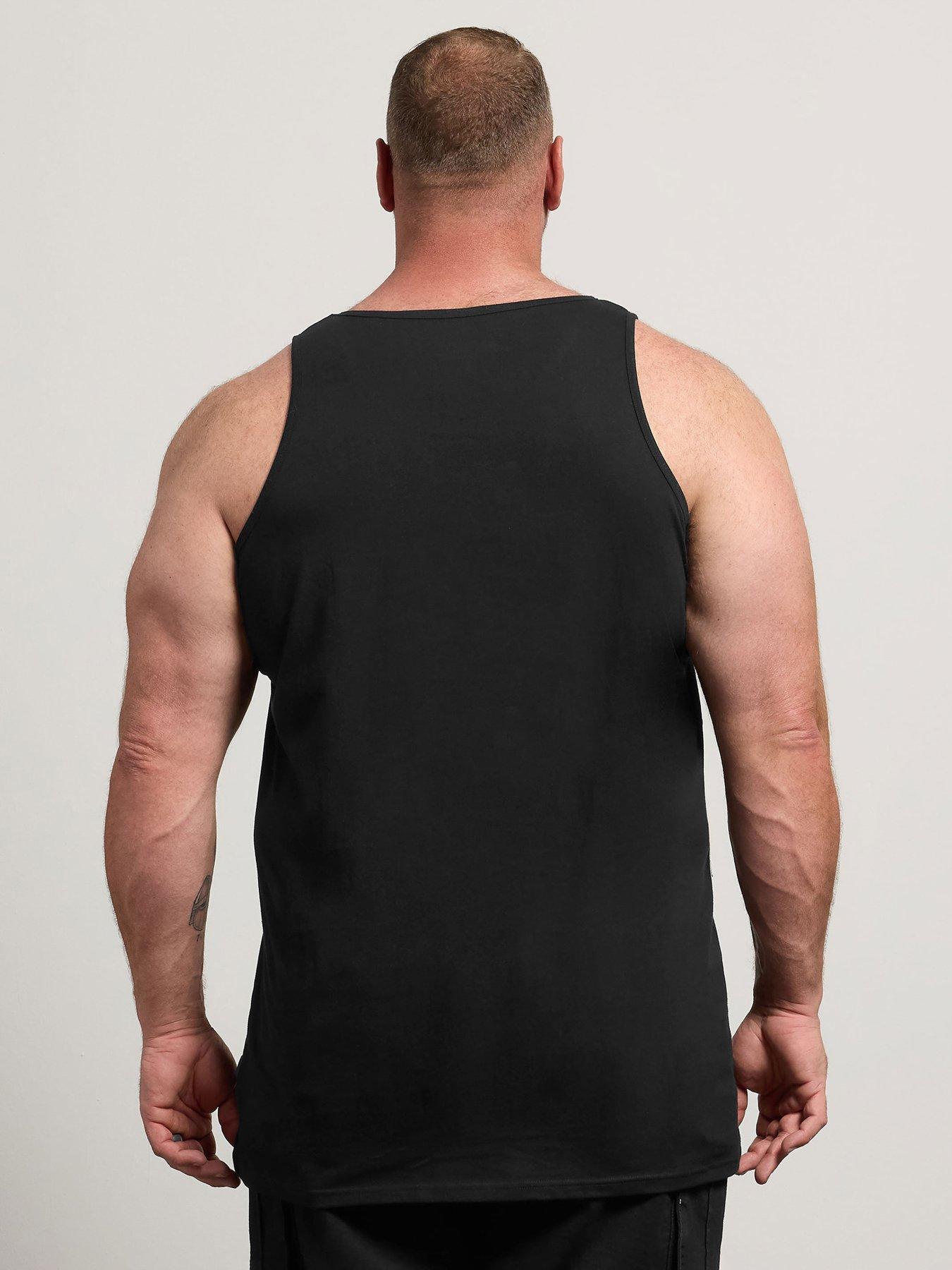 Image 2 of 4 of BadRhino Mens Longline 5 Pack Vests - Black
