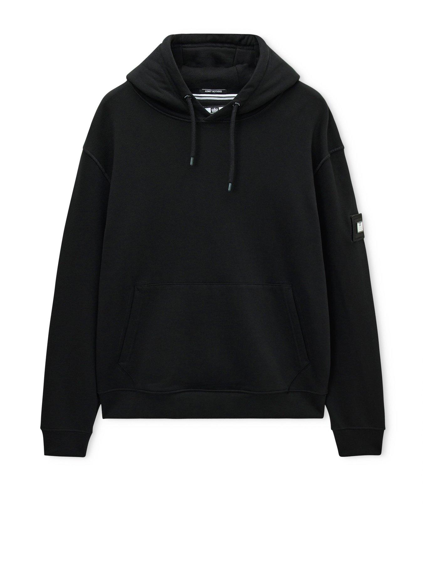 Image 4 of 5 of Weekend Offender Oulton Pullover Hoodie - Black