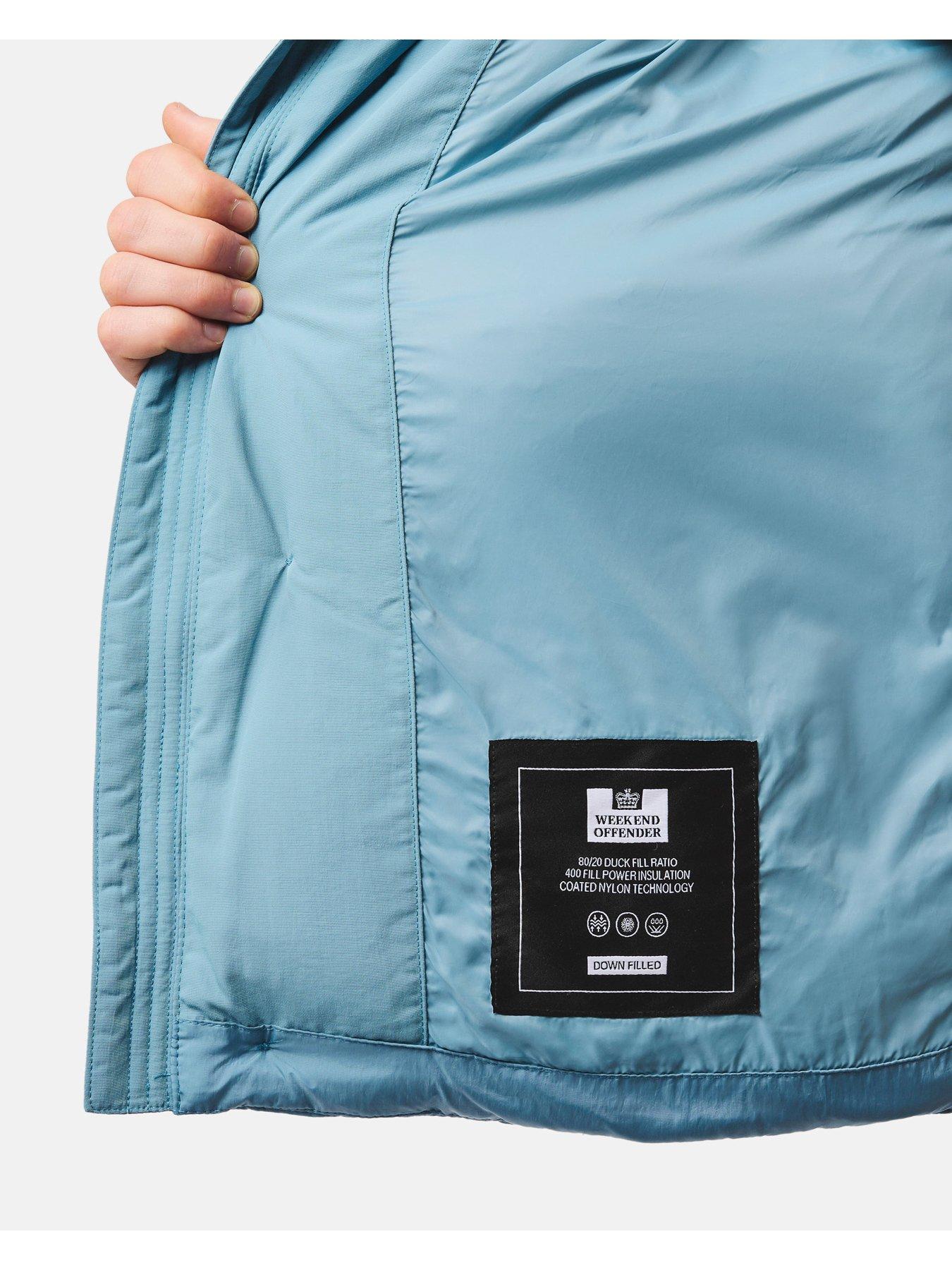 Image 4 of 7 of Weekend Offender Esja Padded Hooded Coat - Blue